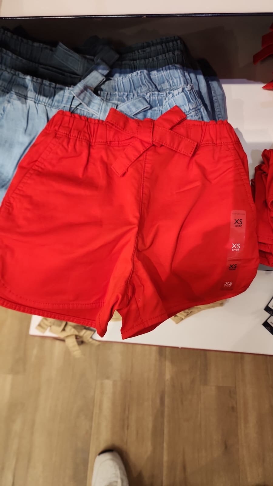 Tommy Girls' Tie-Waist Pull-On Short/ Fierce Red