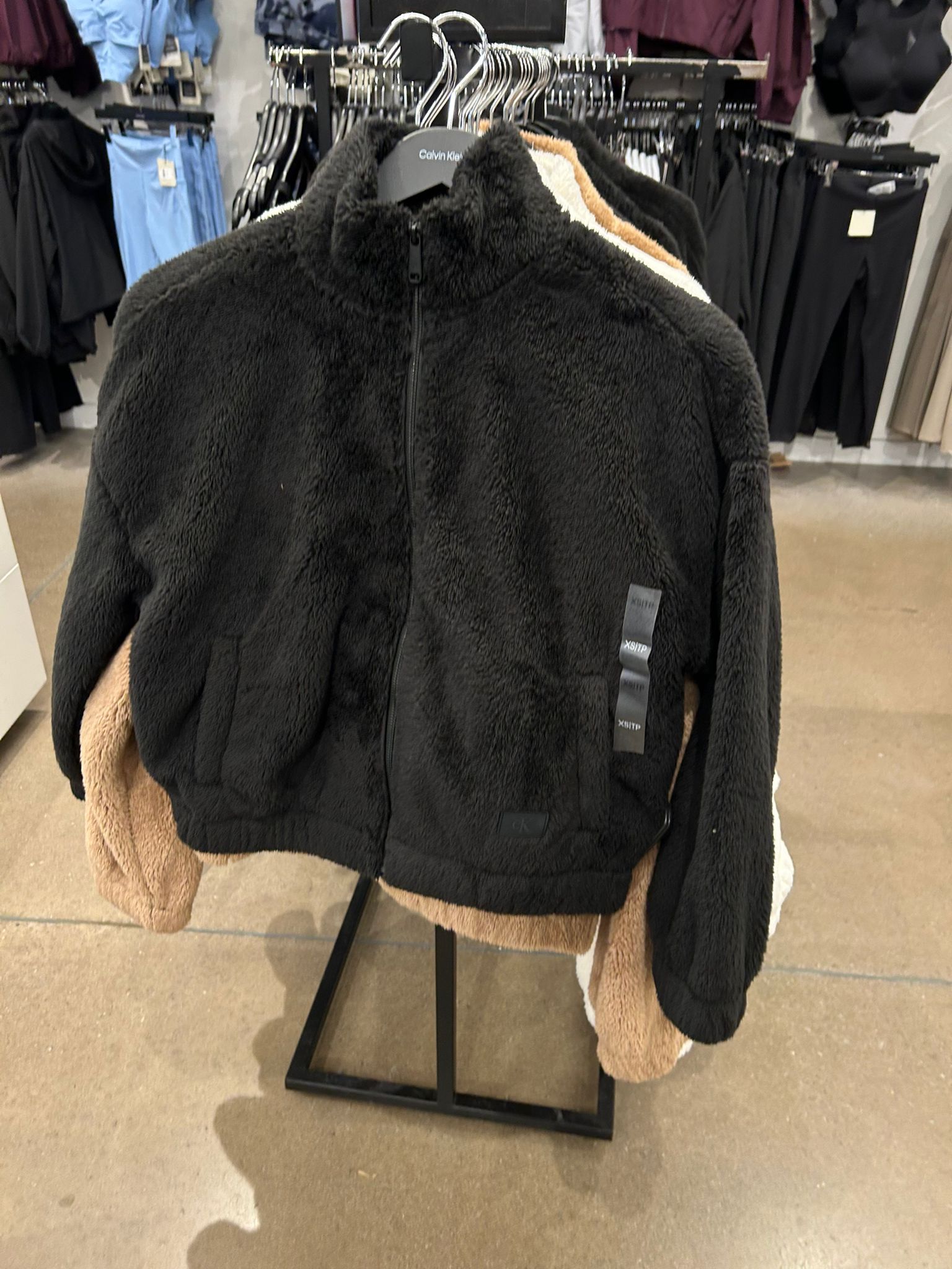 Calvin Klein WOMENS' Sherpa Jacket Black