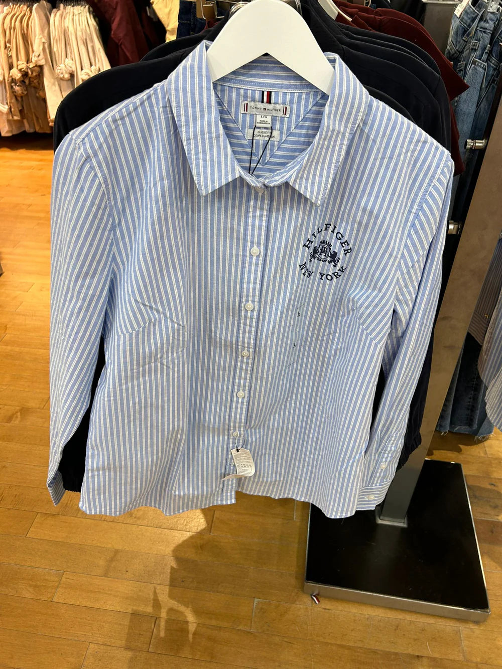 TOMMY HILFIGER Heritage Logo Stripe Shirt
