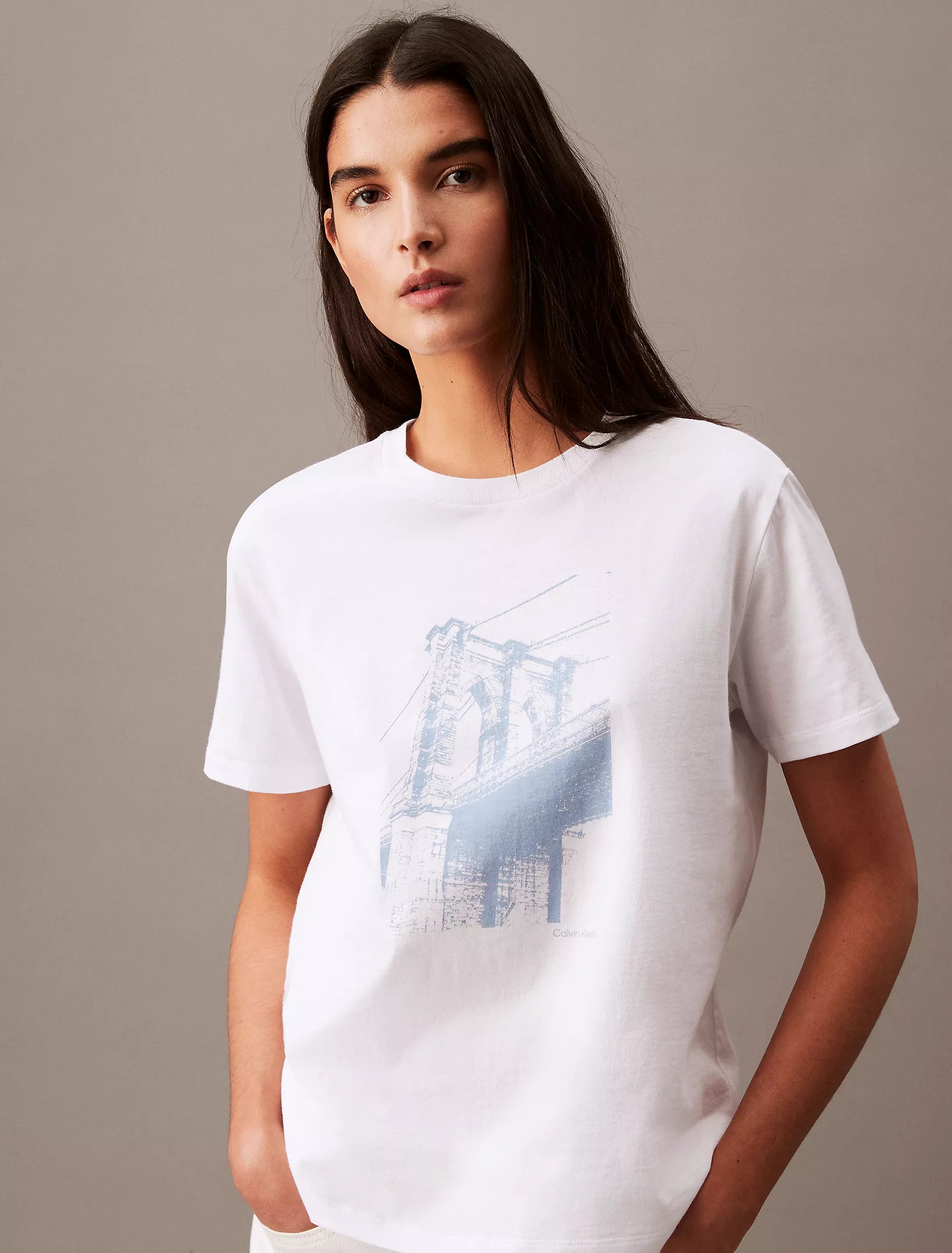 Women Calvin Klein Brooklyn Bridge Classic T-Shirt