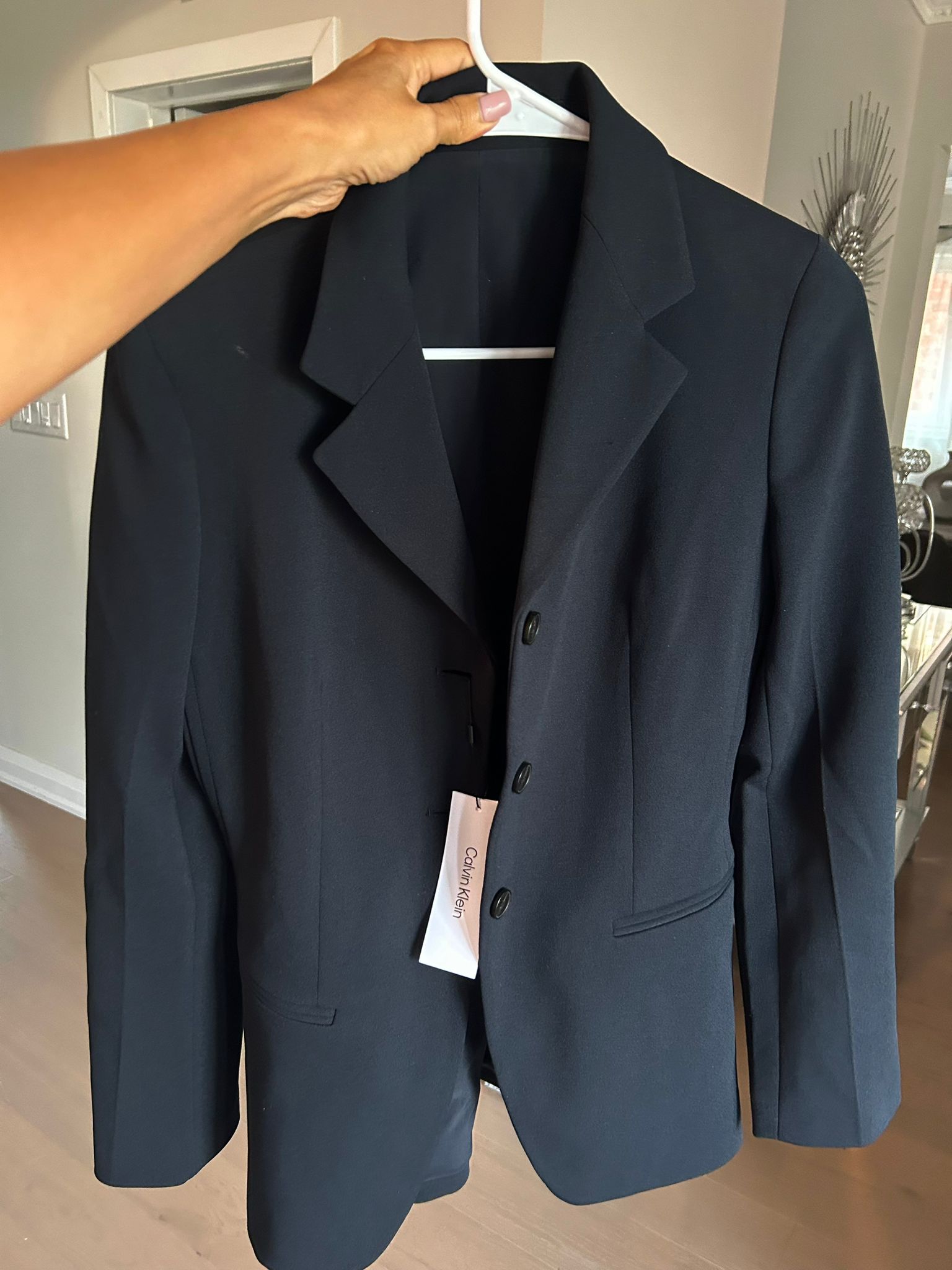 Calvin Klein Womens' Scuba Dolman Classic Blazer / black