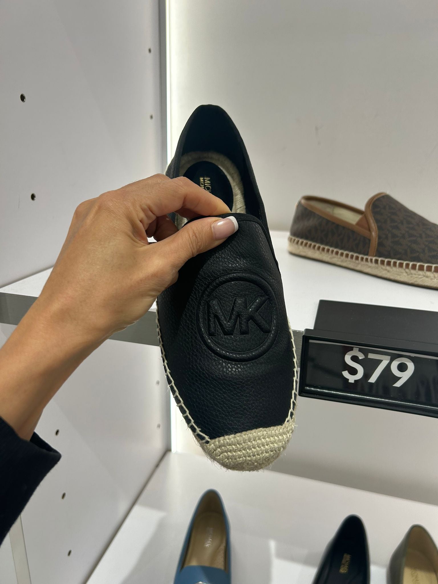 Michael Kors WOMENS' Hastings Slip-On Espadrille Black