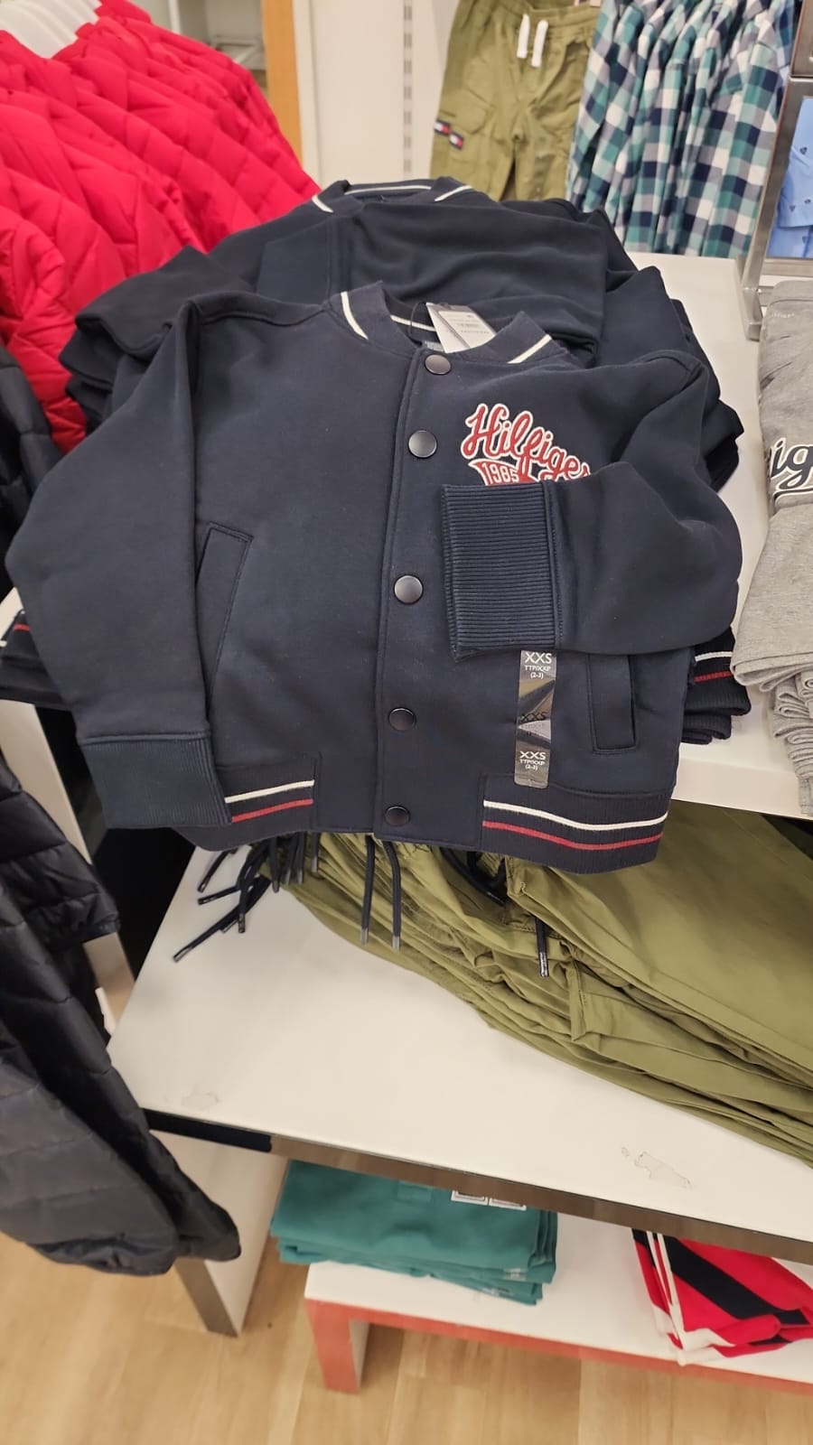 Boys Tommy Varsity Logo Bomber Jacket