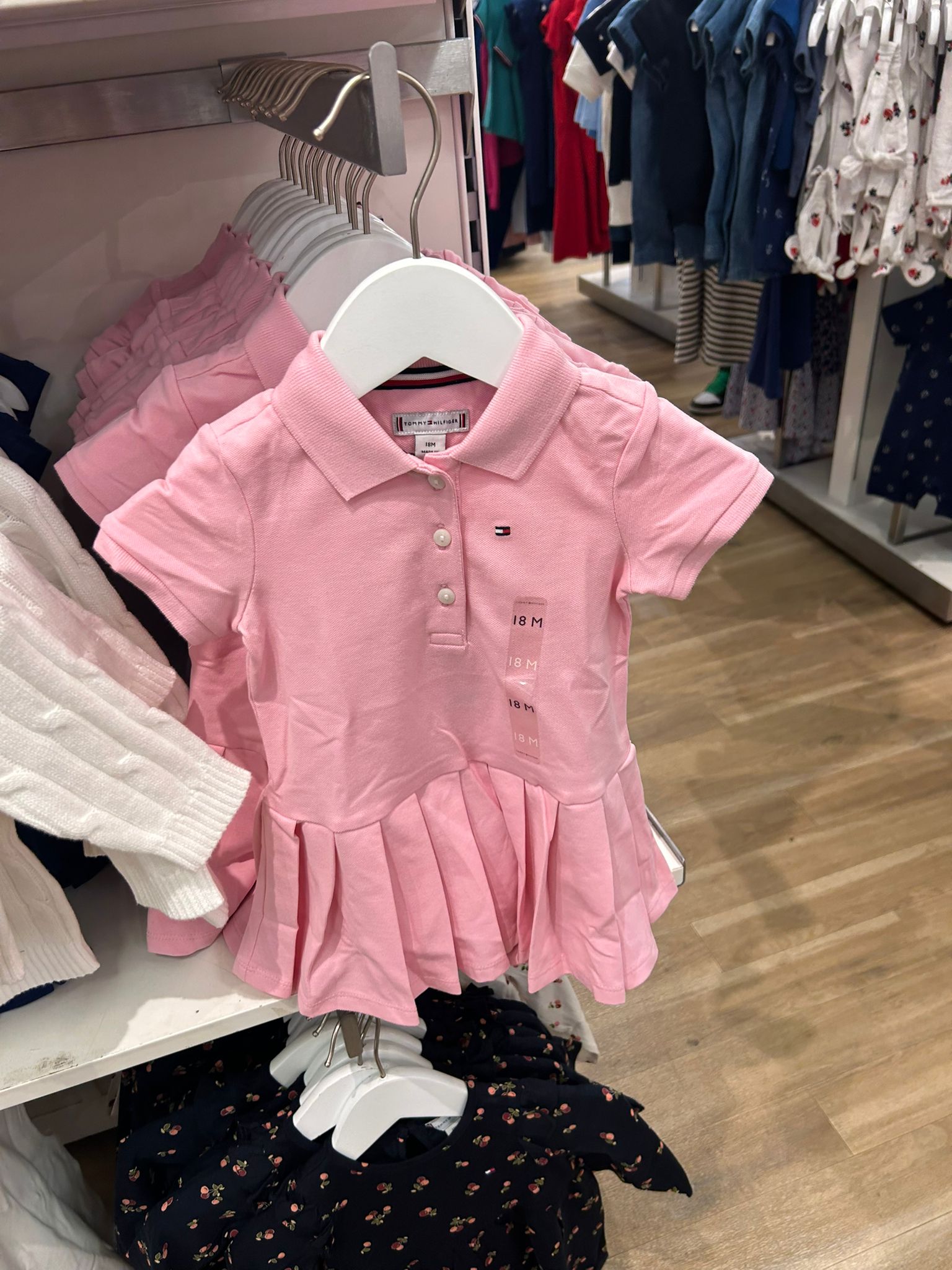 Tommy Baby Girl' Pleated Polo Dress