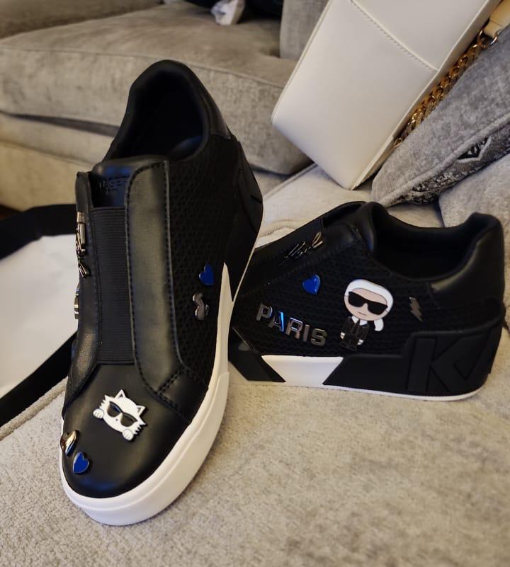 KARL Lagerfeld Paris WOMENS' MAVISE SNEAKER