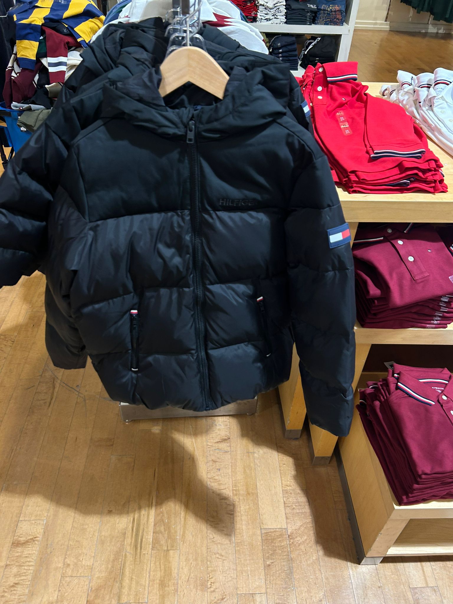 TOMMY Boys' Hooded Colorblock Puffer Jacket