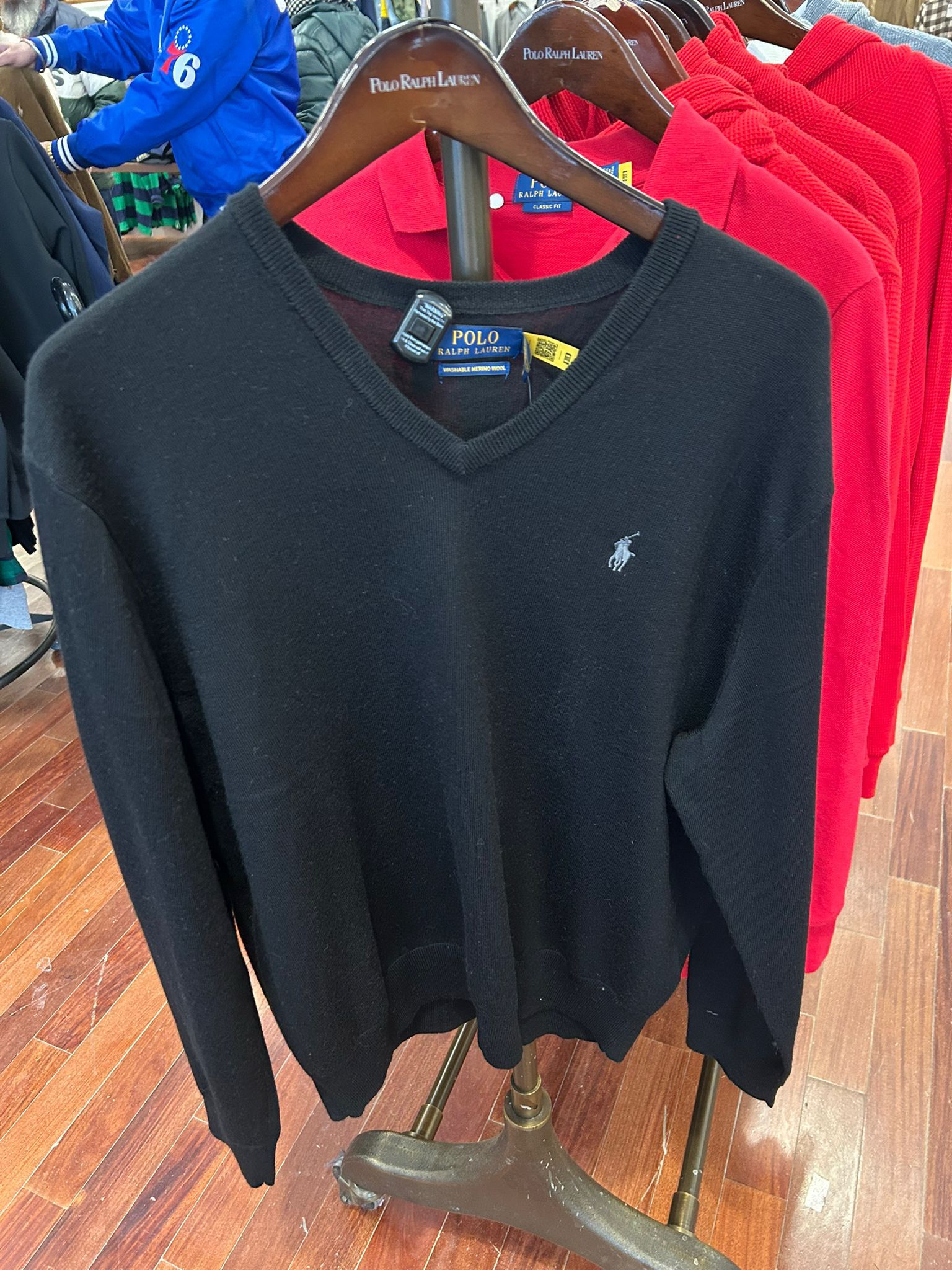 MENS' Slim Fit Washable Wool Jumper Polo Ralph Lauren