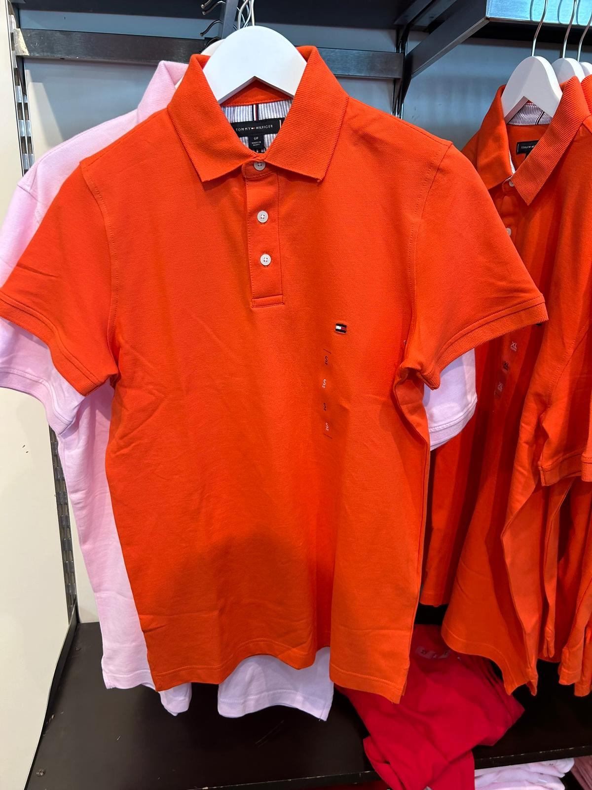 TOMMY HILFIGER 1985 Collection Slim Fit Polo Shirt/ Orange