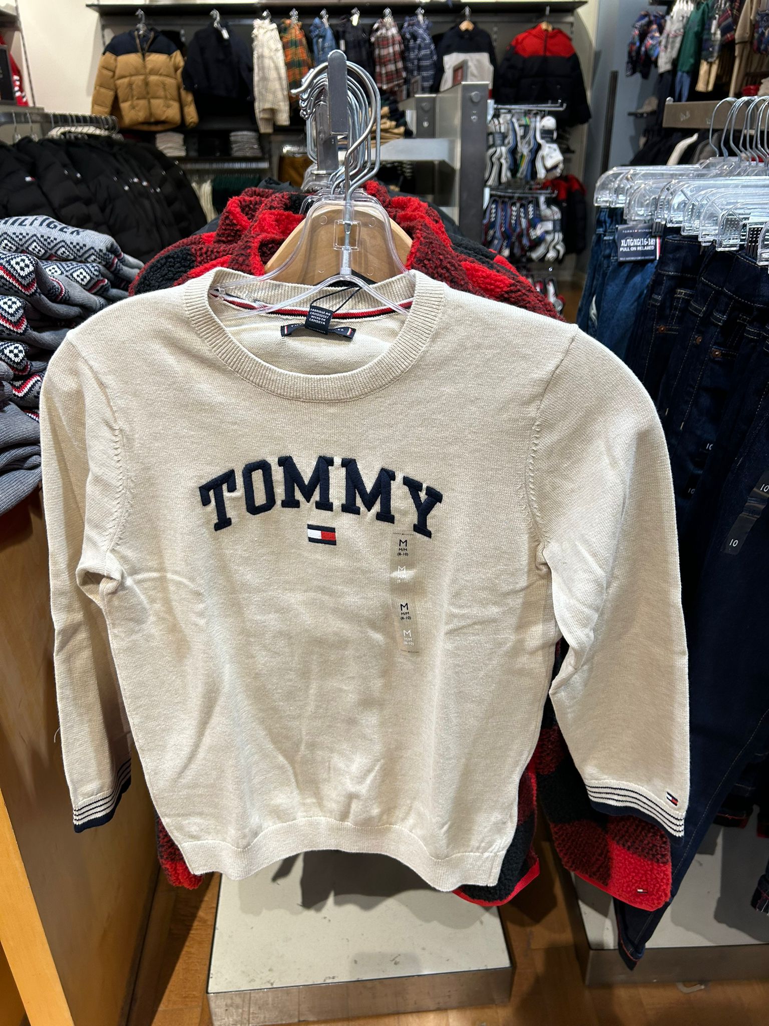 BOY Tommy Logo Sweater Beige