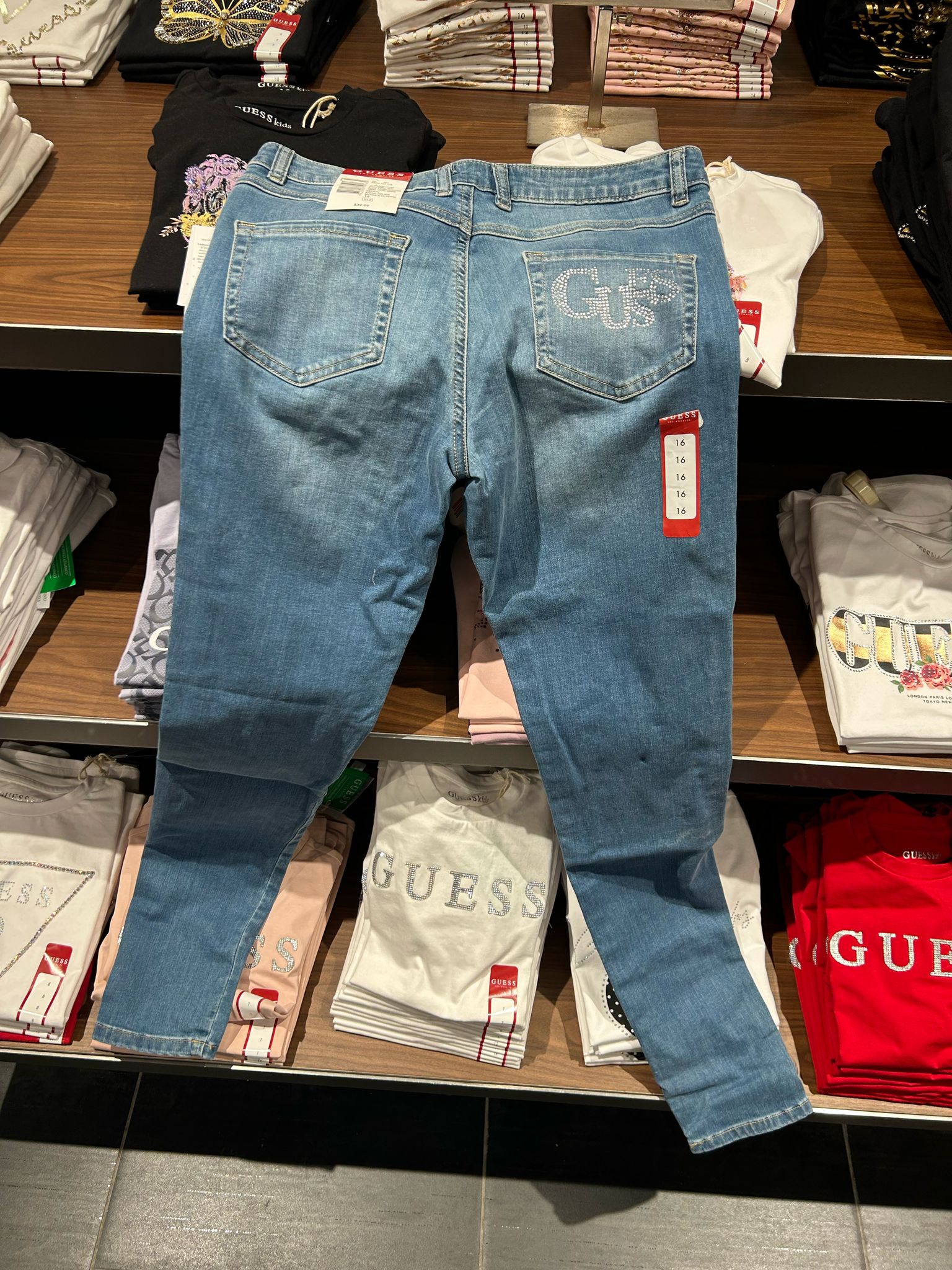 Guess Girls MiniMe Distressed Skinny Jeans
