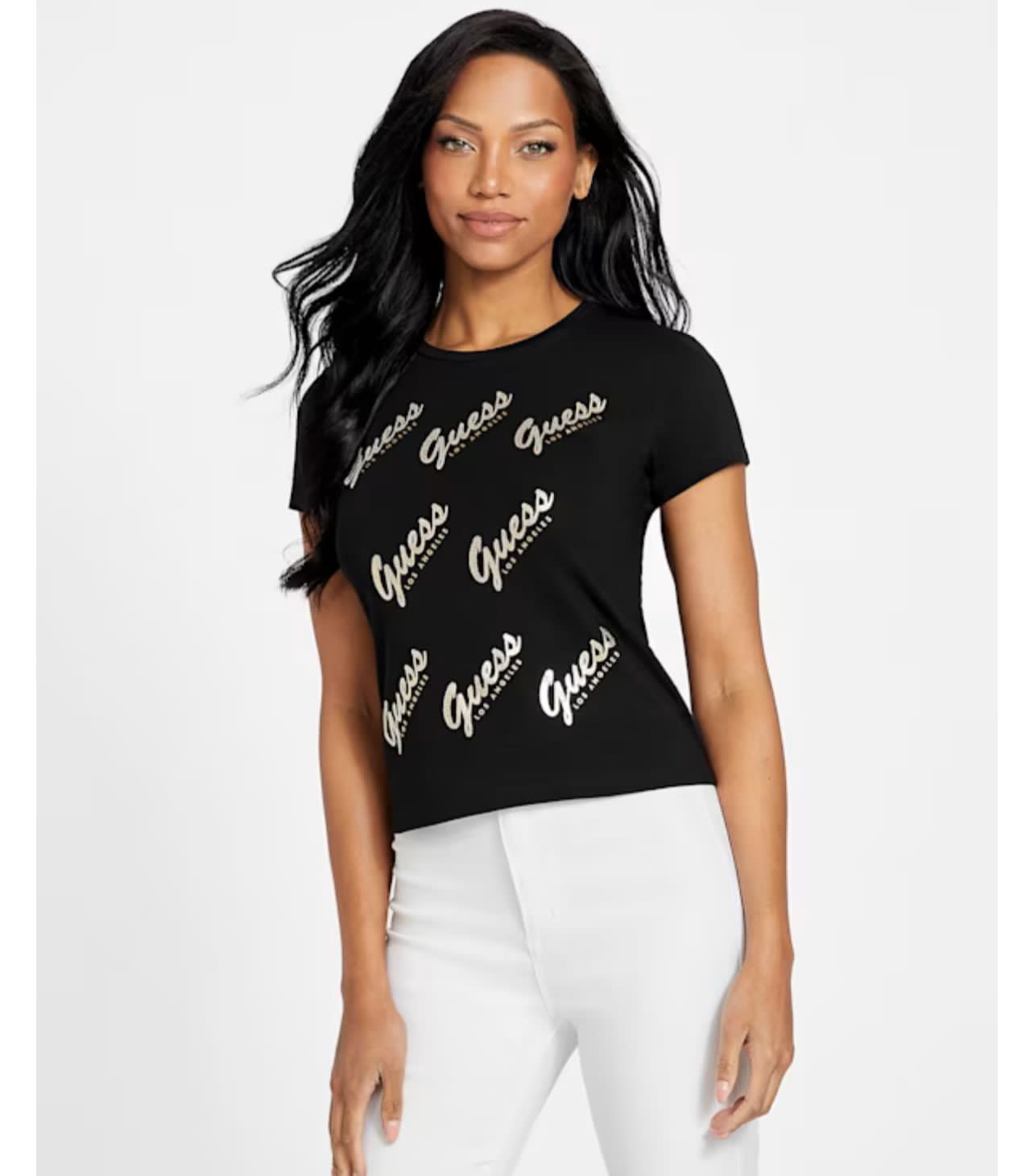 Womens' Guess Mesh Logo Tee