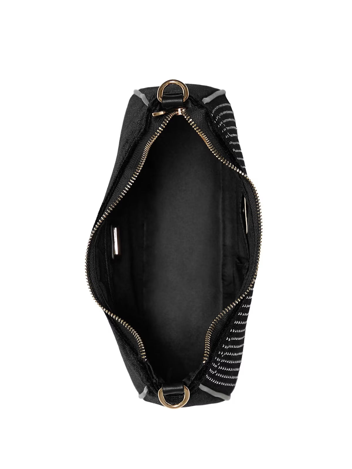 Women's Guess Holly Velvet Shoulder Bag Black
