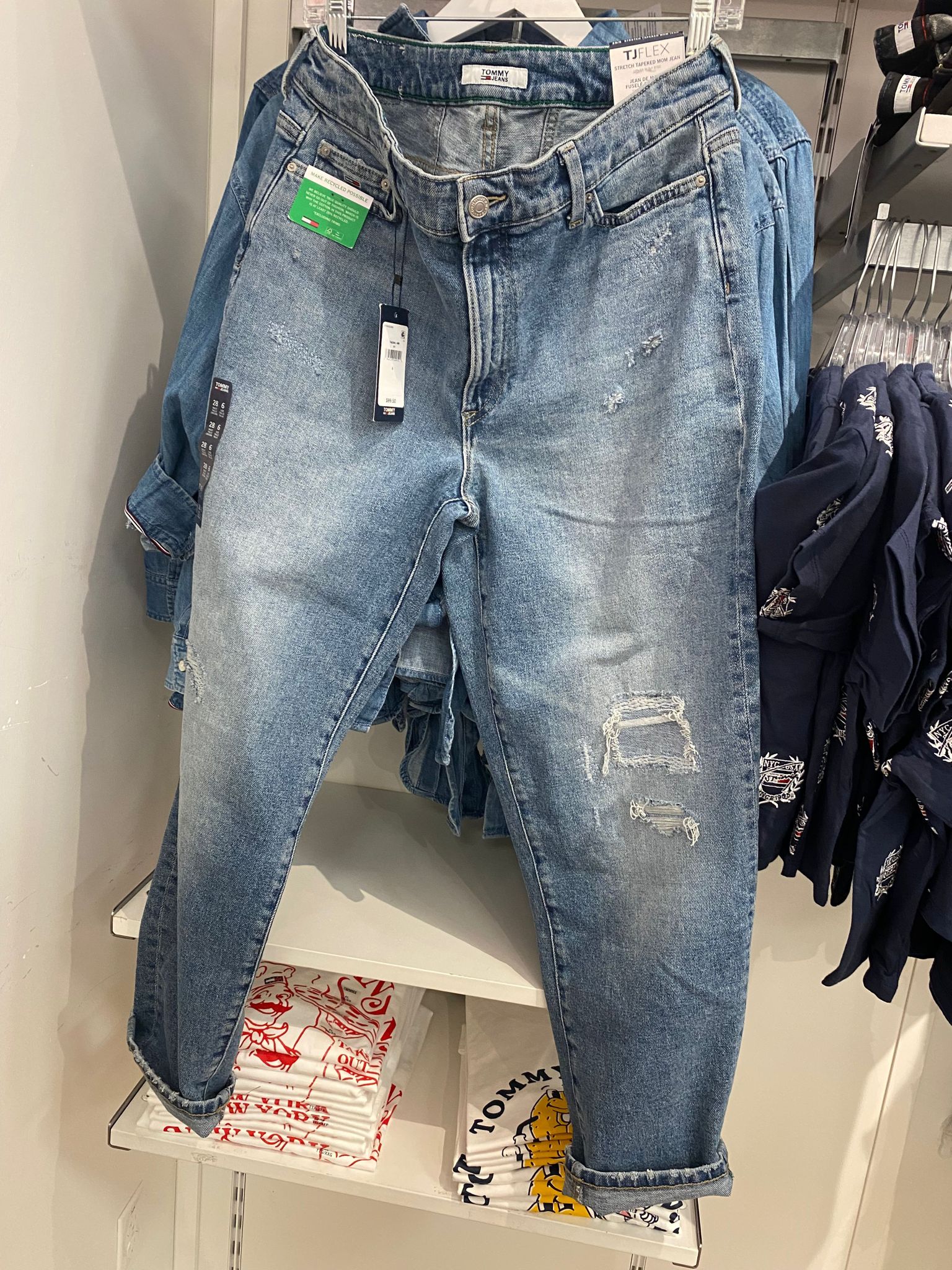 Womens' Tommy Jeans Jeans Navy Mom Fit