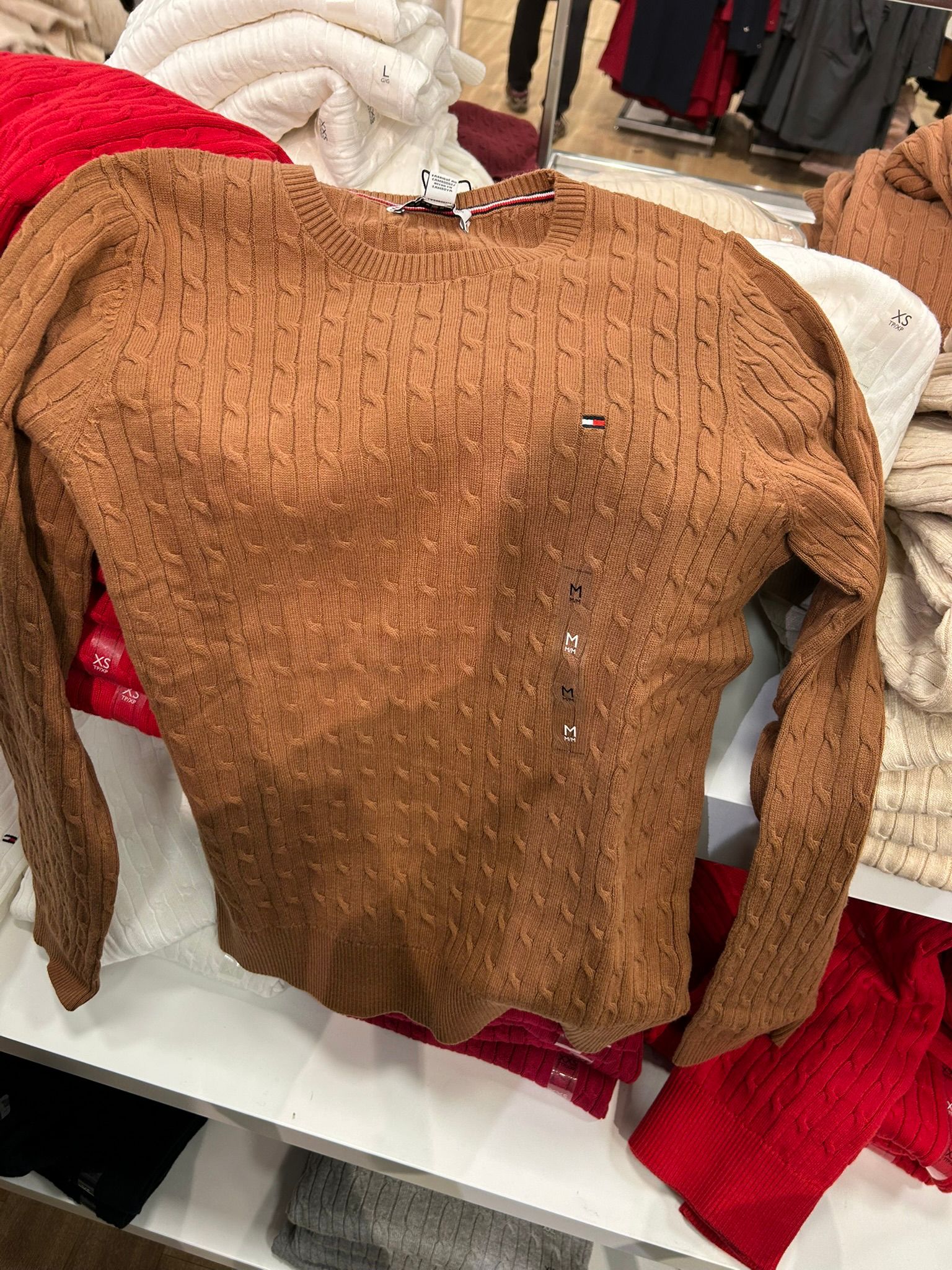 Womens' Tommy Hilfiger Long-Sleeve Cable Knit Sweater
