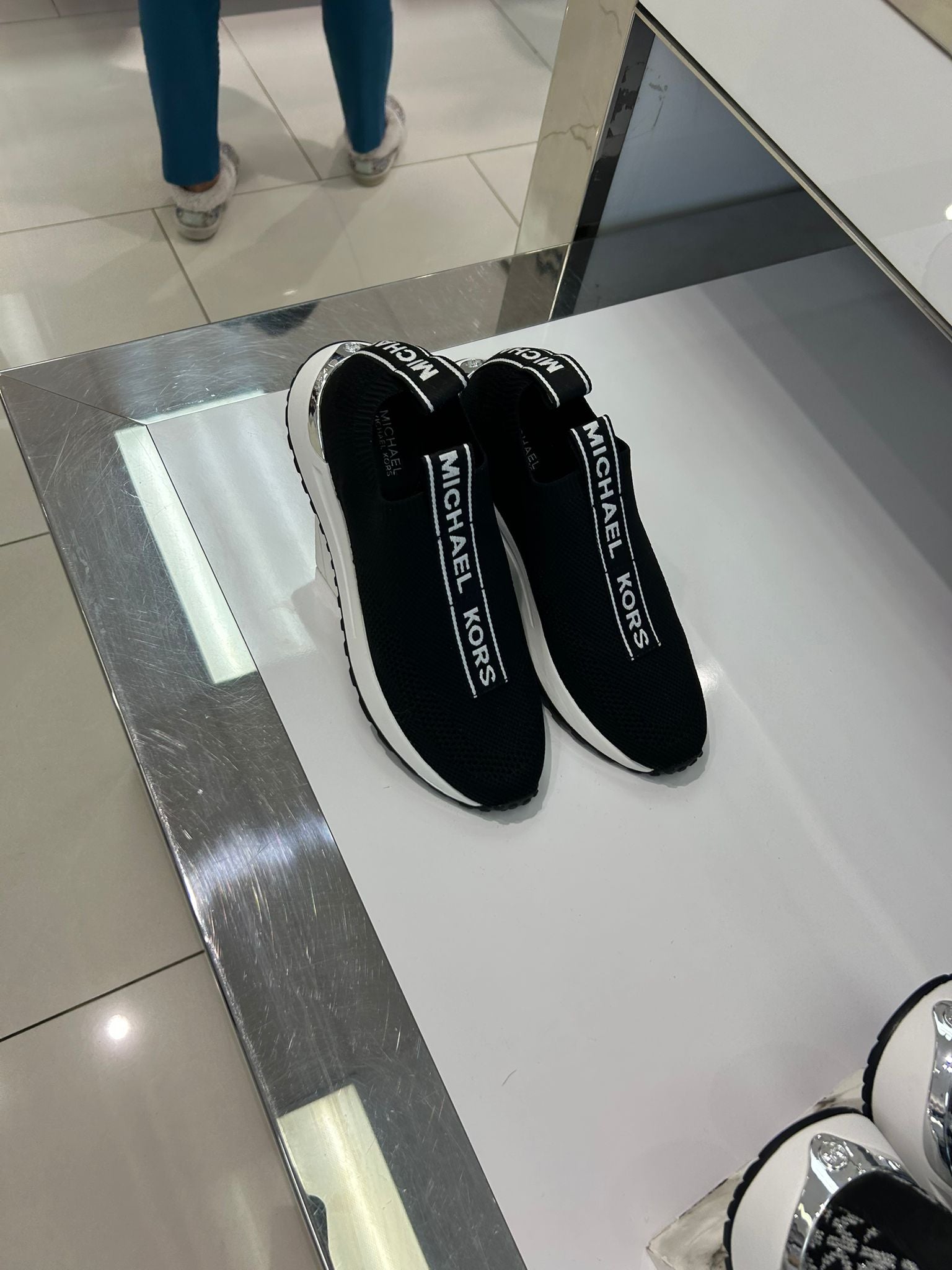 Michael Kors WOMENS' Bodie Knit Slip-On Sneaker