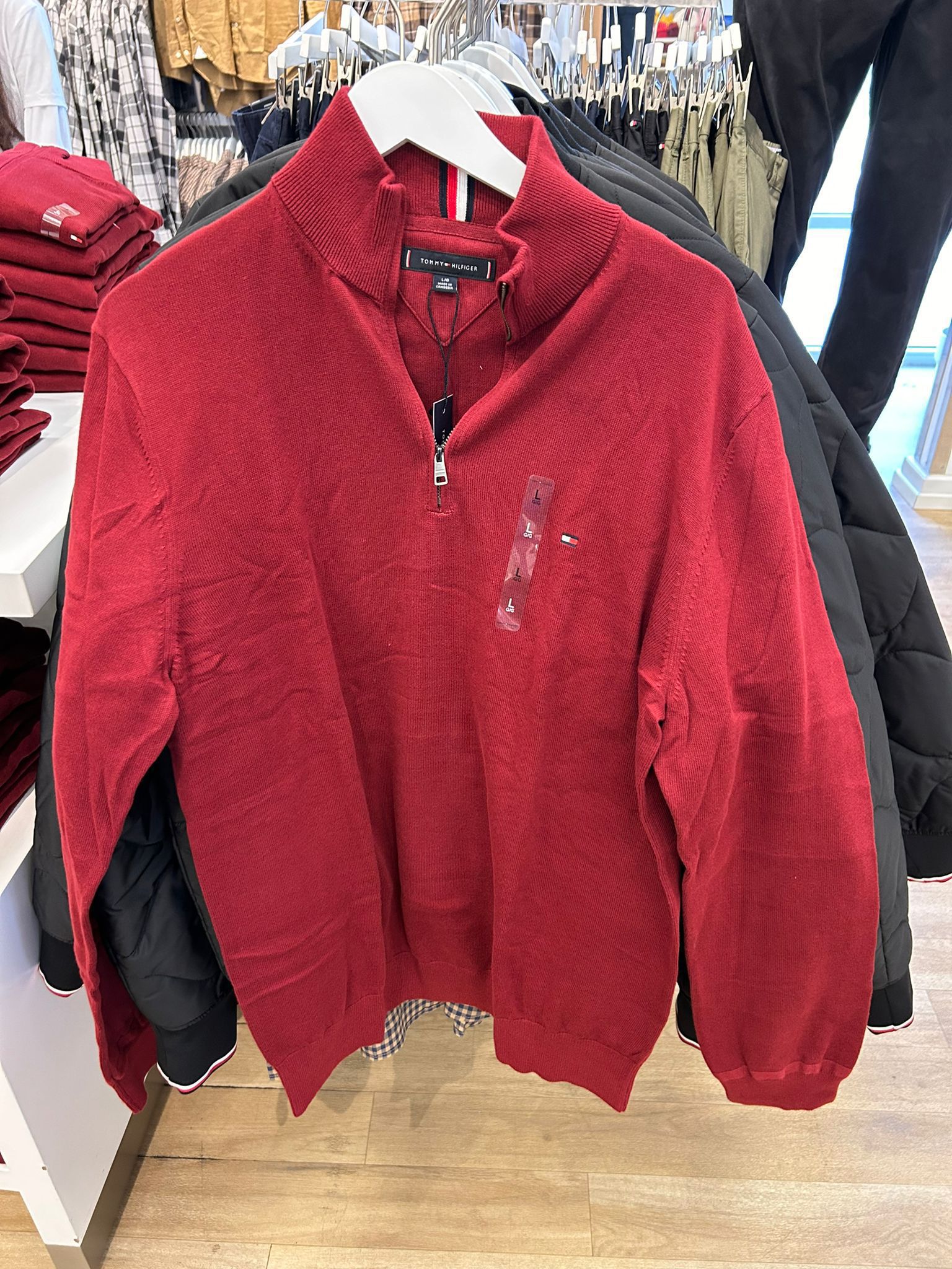 MENS' Tommy Half-Zip Mock Jumper