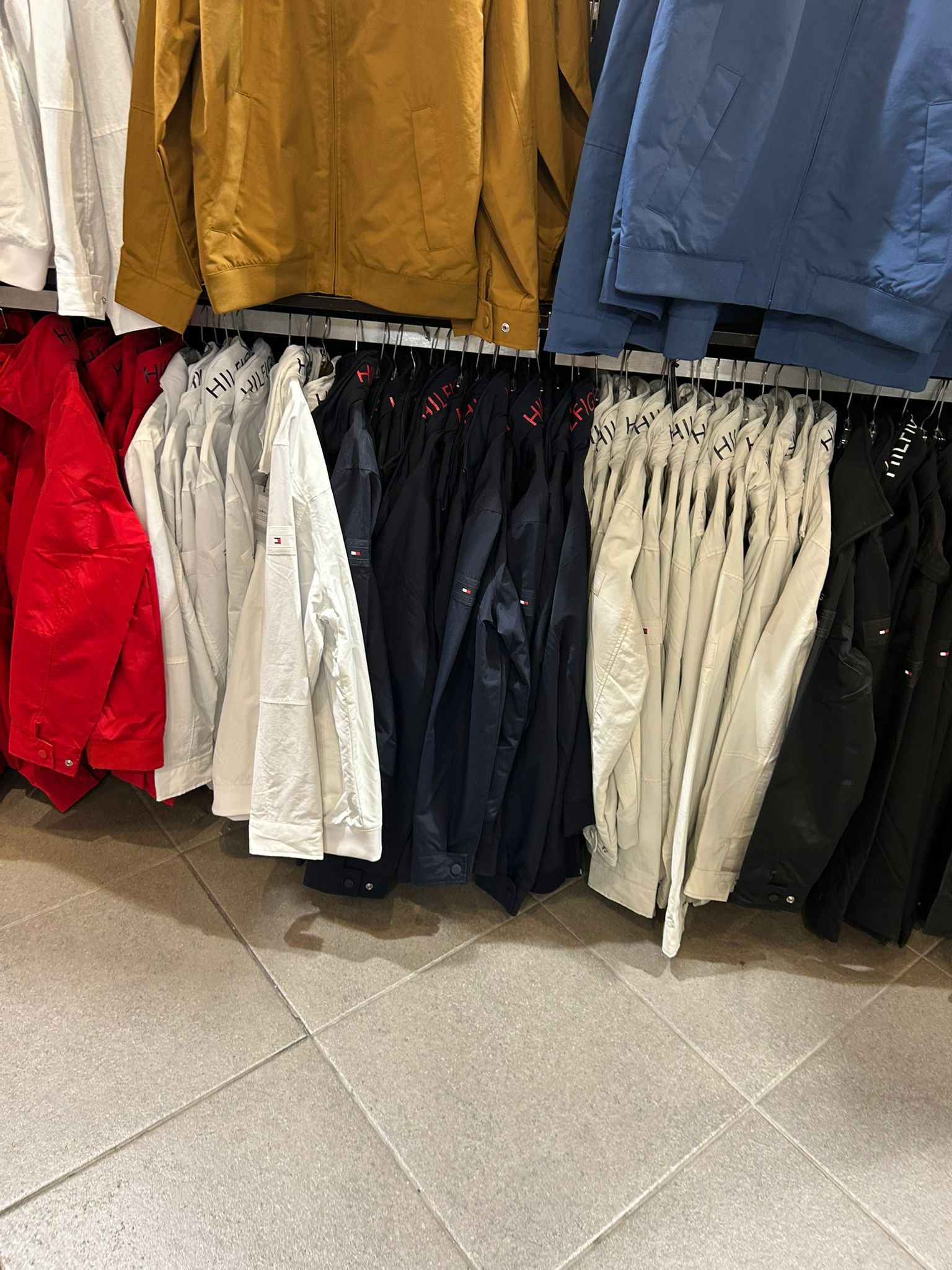 Tommy Mens' Water-Resistant Hooded Regatta Jacket Primary Red