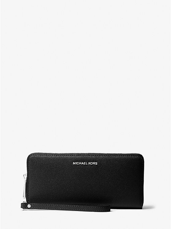 Michael Kors Womens' jet Set Travel Crossgrain Leather Continental Wallet