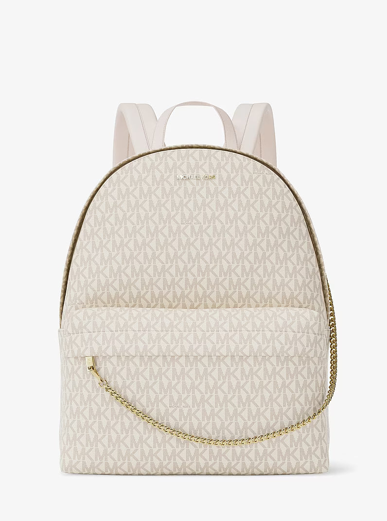 Michael Kors Women's Slater Medium Signature Logo Backpack-LT CRM MULTI