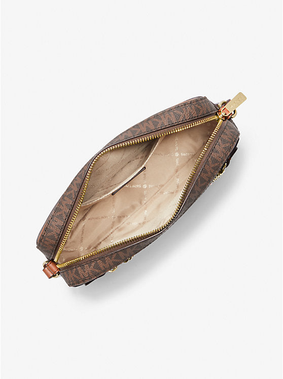 Michael Kors WOMENS' Jet Set Large Logo Crossbody Bag BROWN