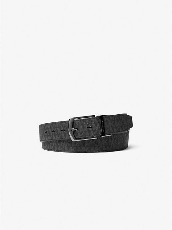 Michael Kors Mens' 4-in-1 Reversible Belt Signature Logo Belt Box Set
