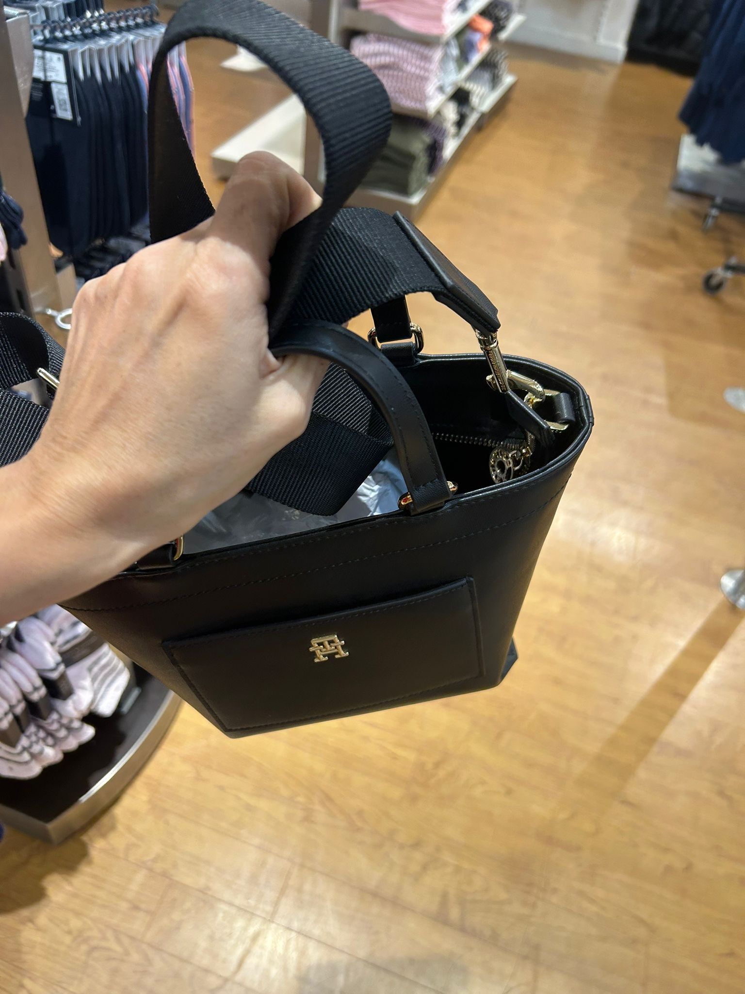 Women's Tommy TH Panel Mini Tote Bag