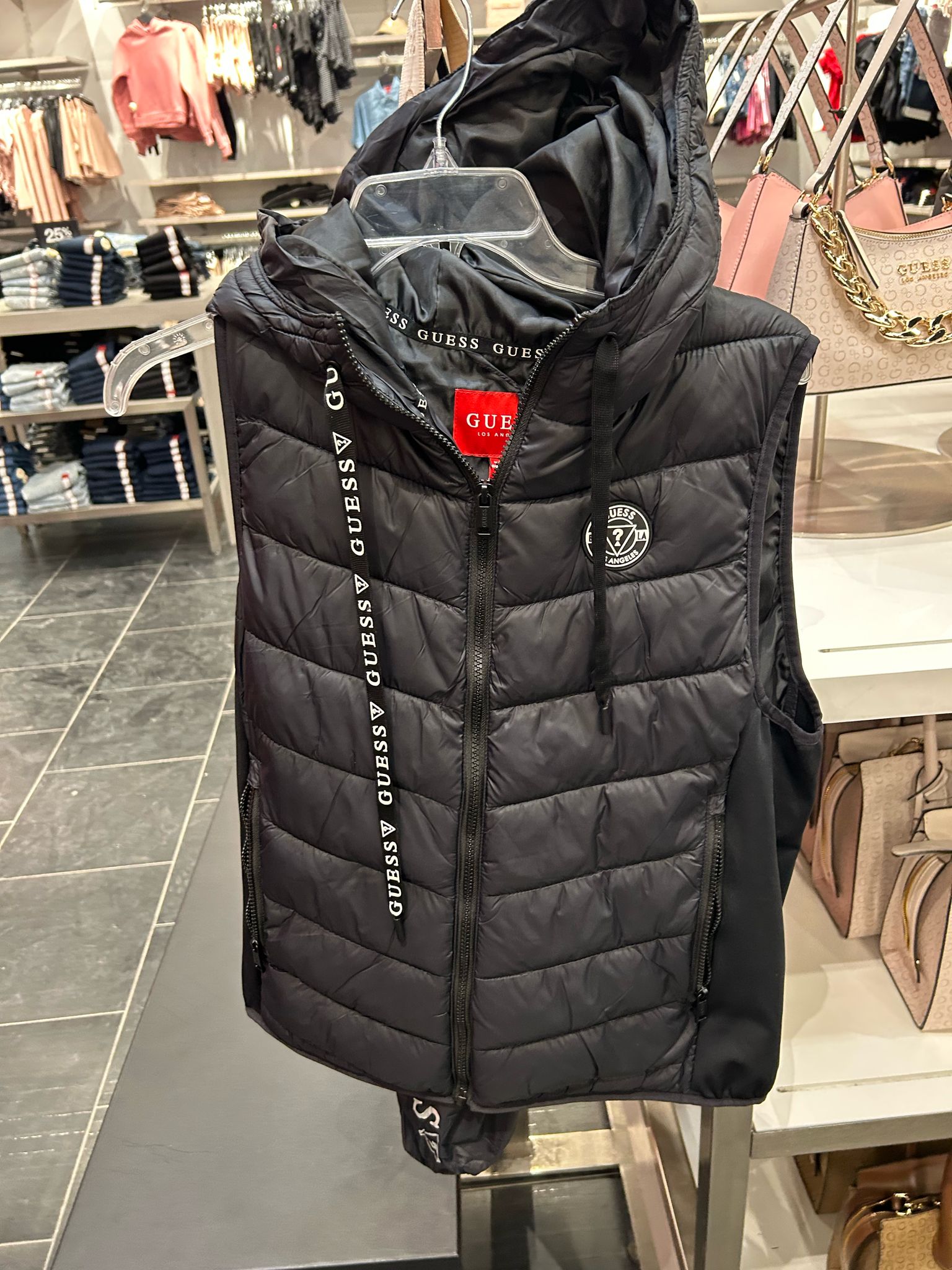 Guess Women Hallie Hooded Vest Low stock