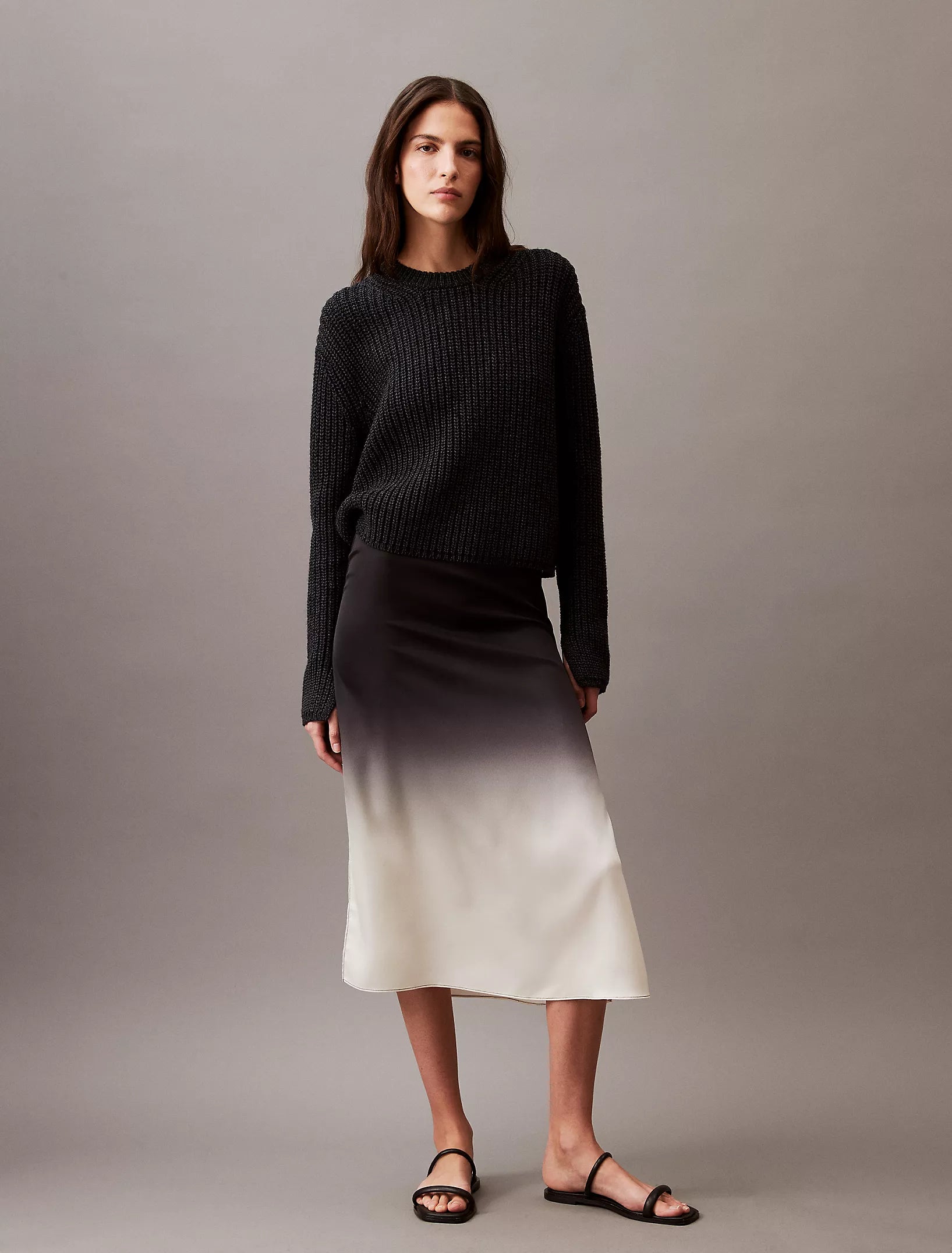 Calvin Klein Womens' Gradient Midi Skirt