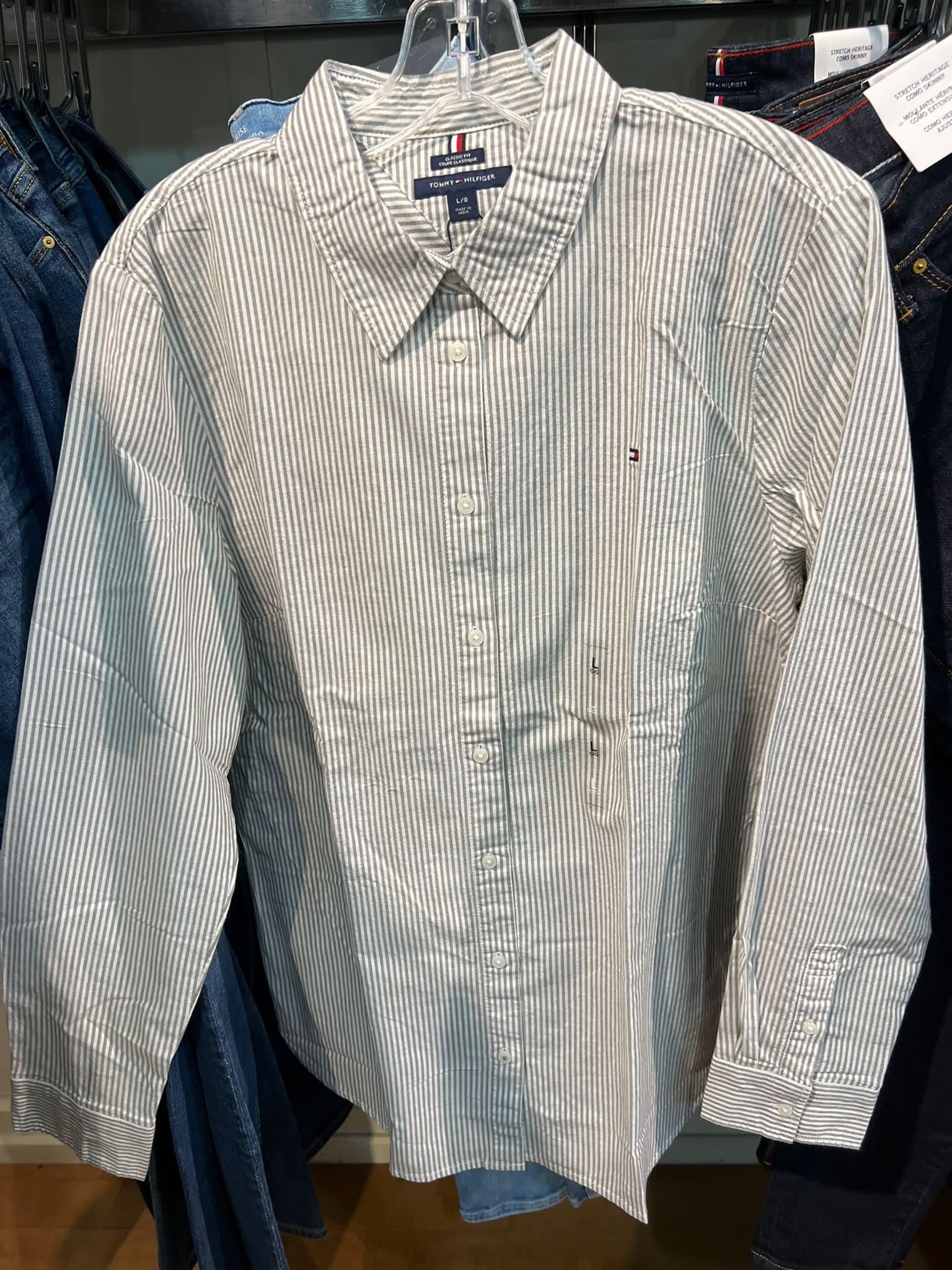 Women Tommy Regular Fit Linen Shirt / OLIVE