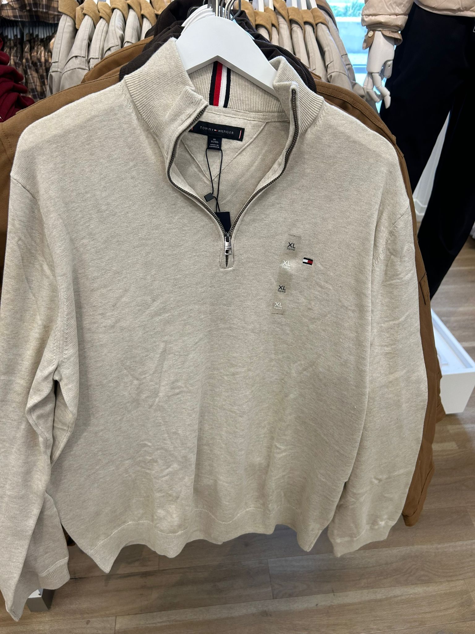 MENS' Tommy Half-Zip Mock Jumper