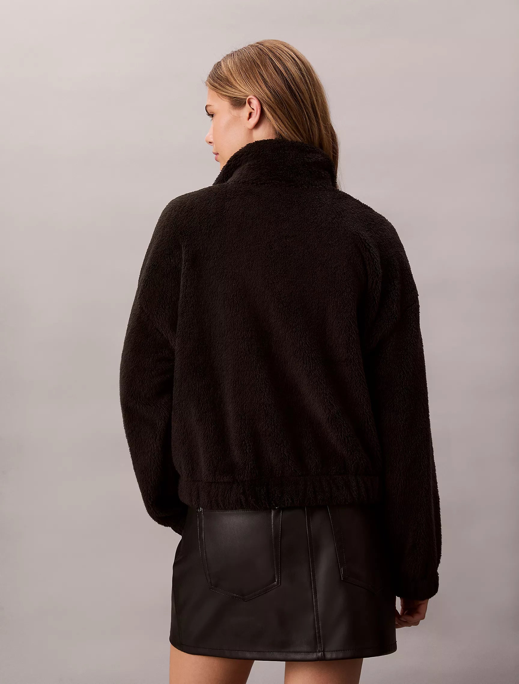 Calvin Klein WOMENS' Sherpa Jacket Black