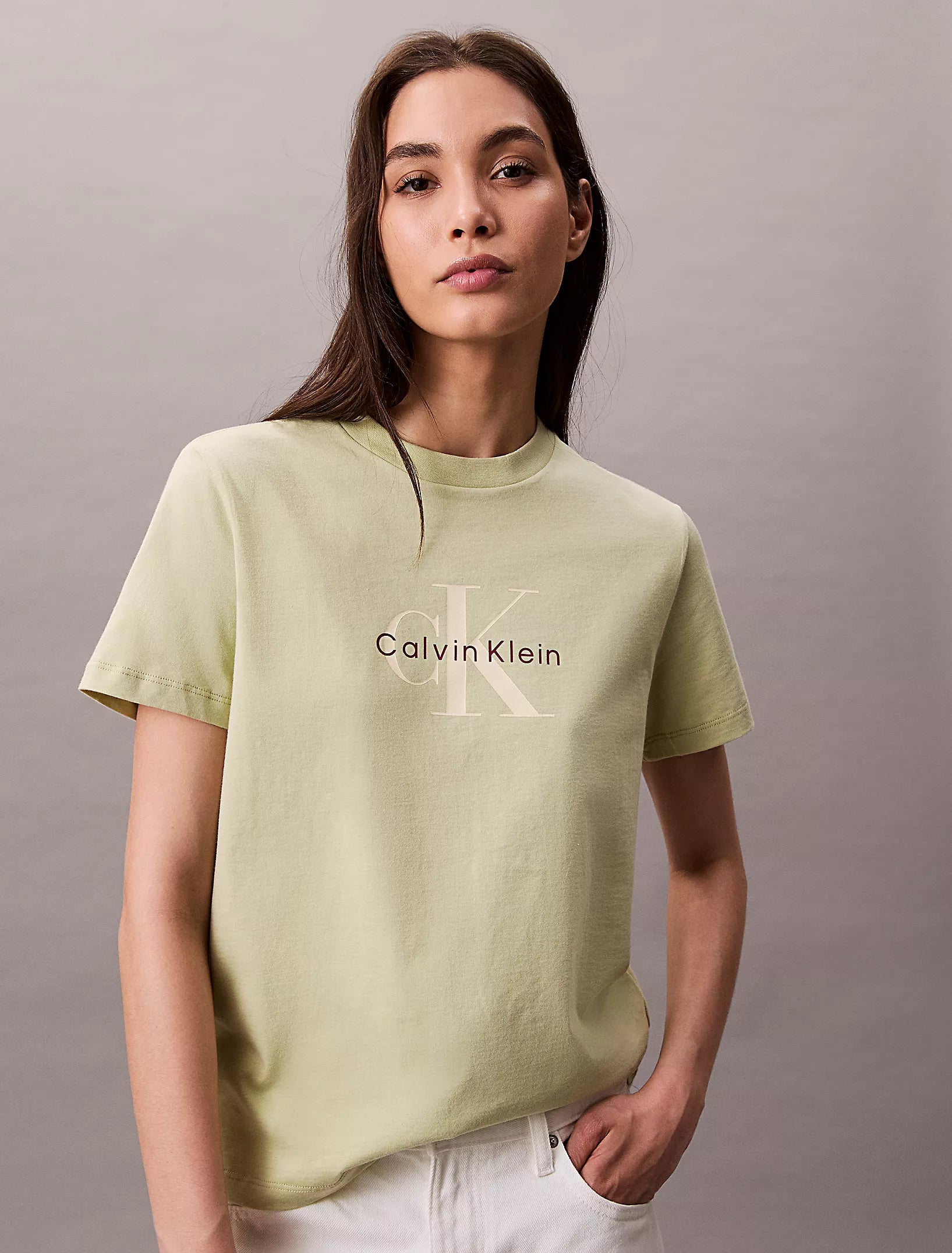 Calvin Klein Womens' Monogram Logo Tee/
