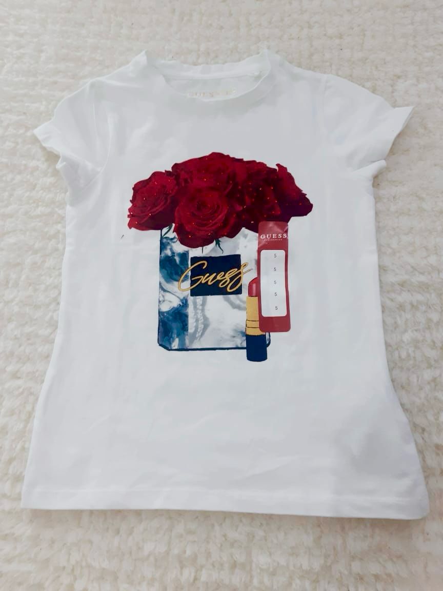 Girls' GUESS Perfume Bottle Embellished Graphic Tee