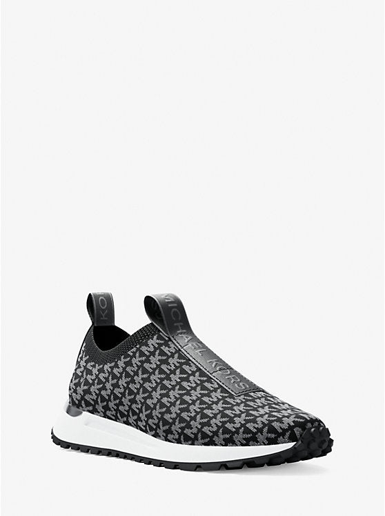 Michael Kors WOMENS' Bodie Knit Slip-On Sneaker BLACK