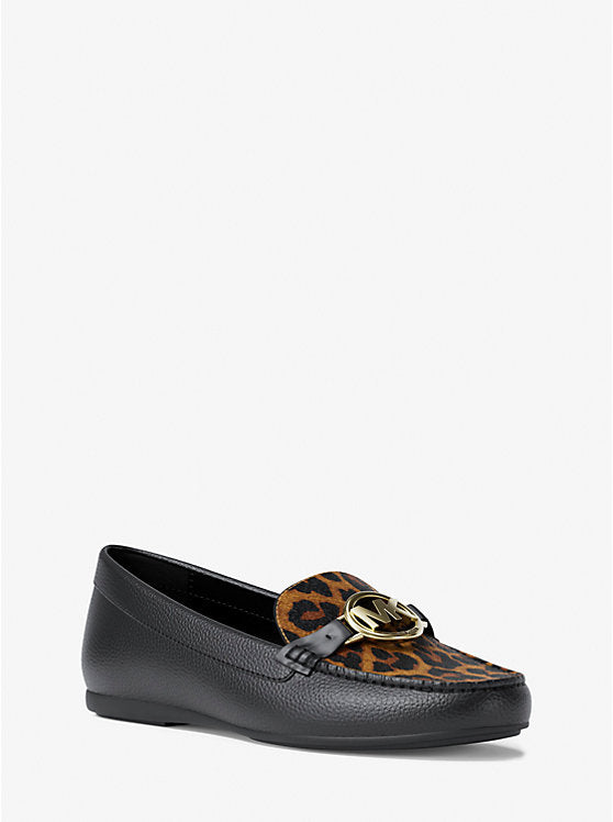 Michael Kors WOMENS' Fulton Leopard Print Calf Hair Loafer