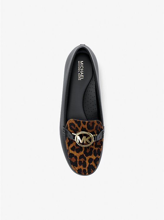 Michael Kors WOMENS' Fulton Leopard Print Calf Hair Loafer