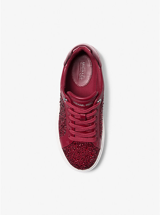 Michael Kors WOMENS' Romey Embellished Platform Sneaker CHERRY
