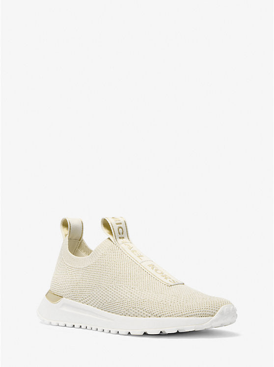 Michael Kors WOMENS' Bodie Knit Slip-On Sneaker PALE GOLD