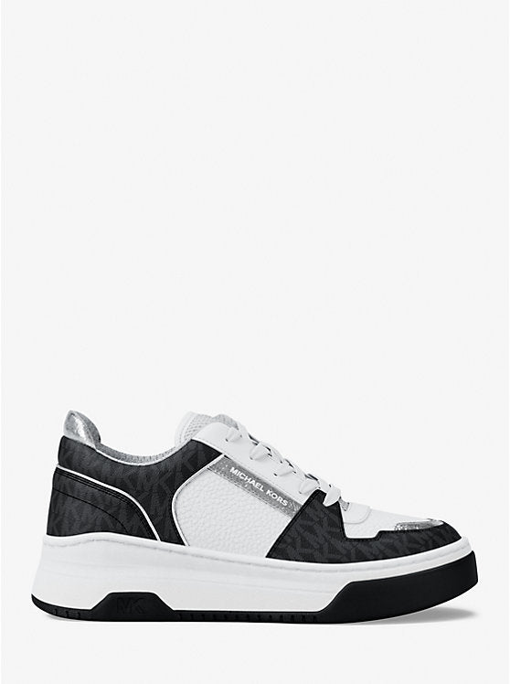 Michael Kors WOMENS' Lexi Mixed-Media Sneaker BLACK