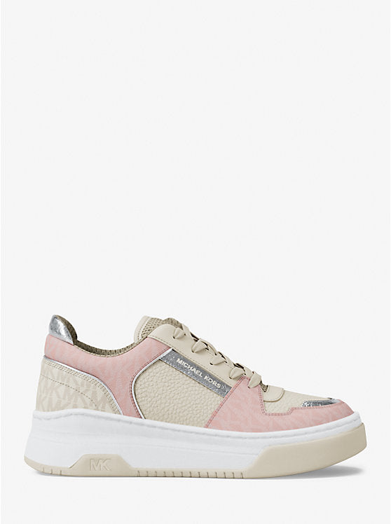 Michael Kors WOMENS' Lexi Mixed-Media Sneaker POWDER BLUSH