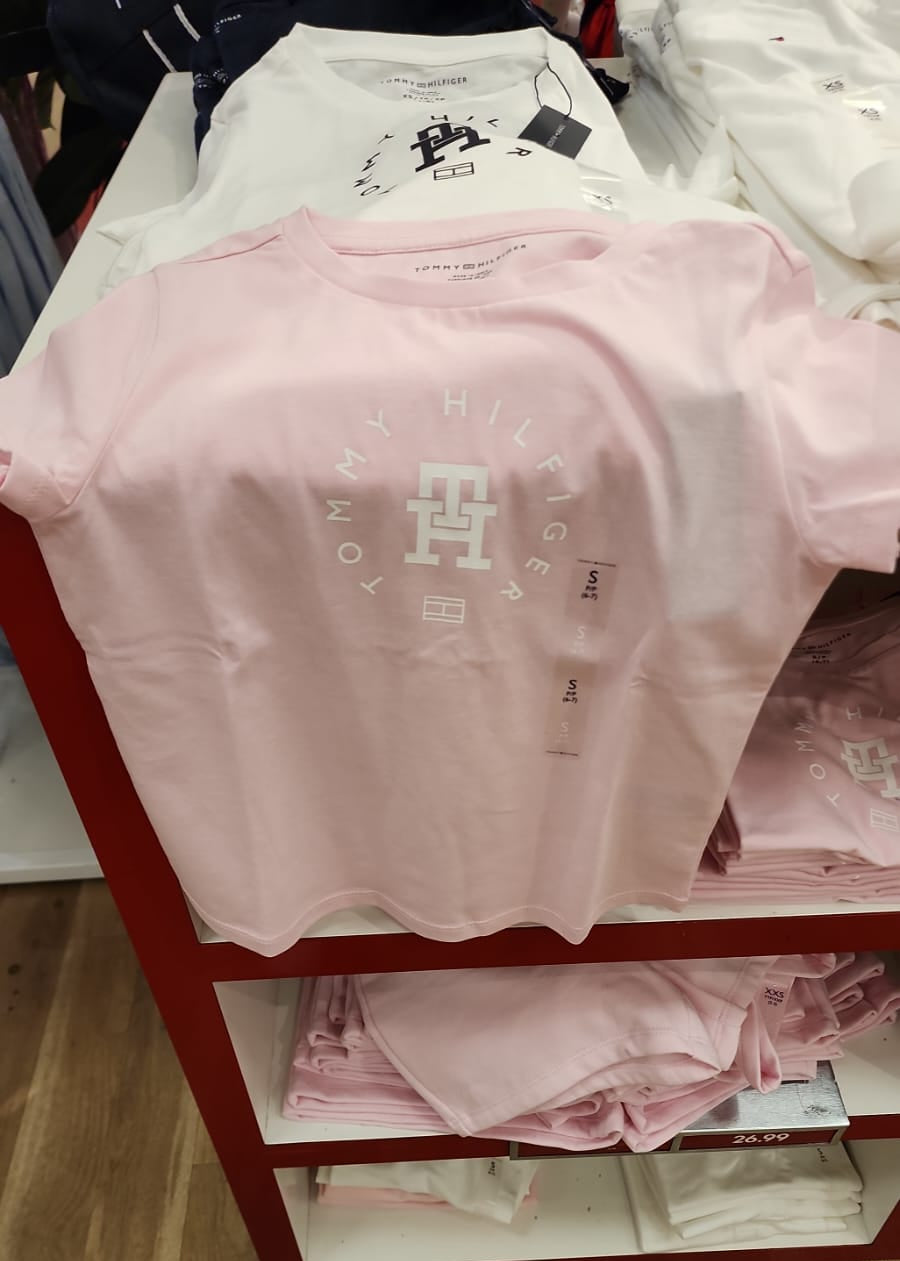 Girls' Tommy Circle Logo T-Shirt/ Ballerina