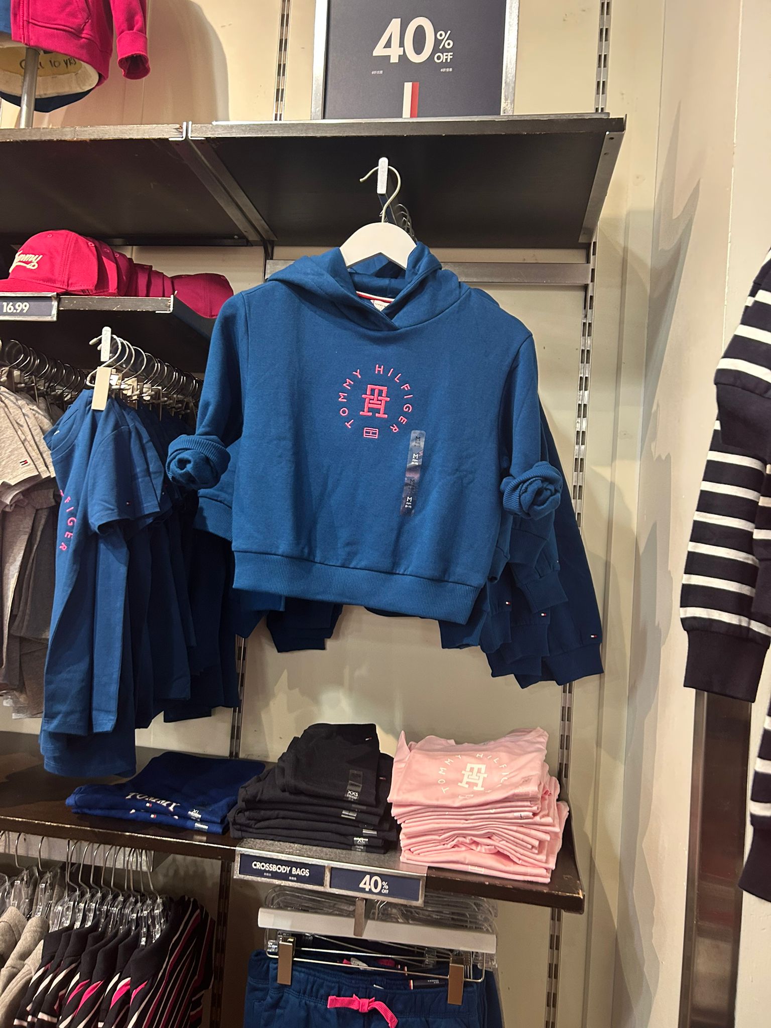 TOMMY Girls Circle Logo Hoodie