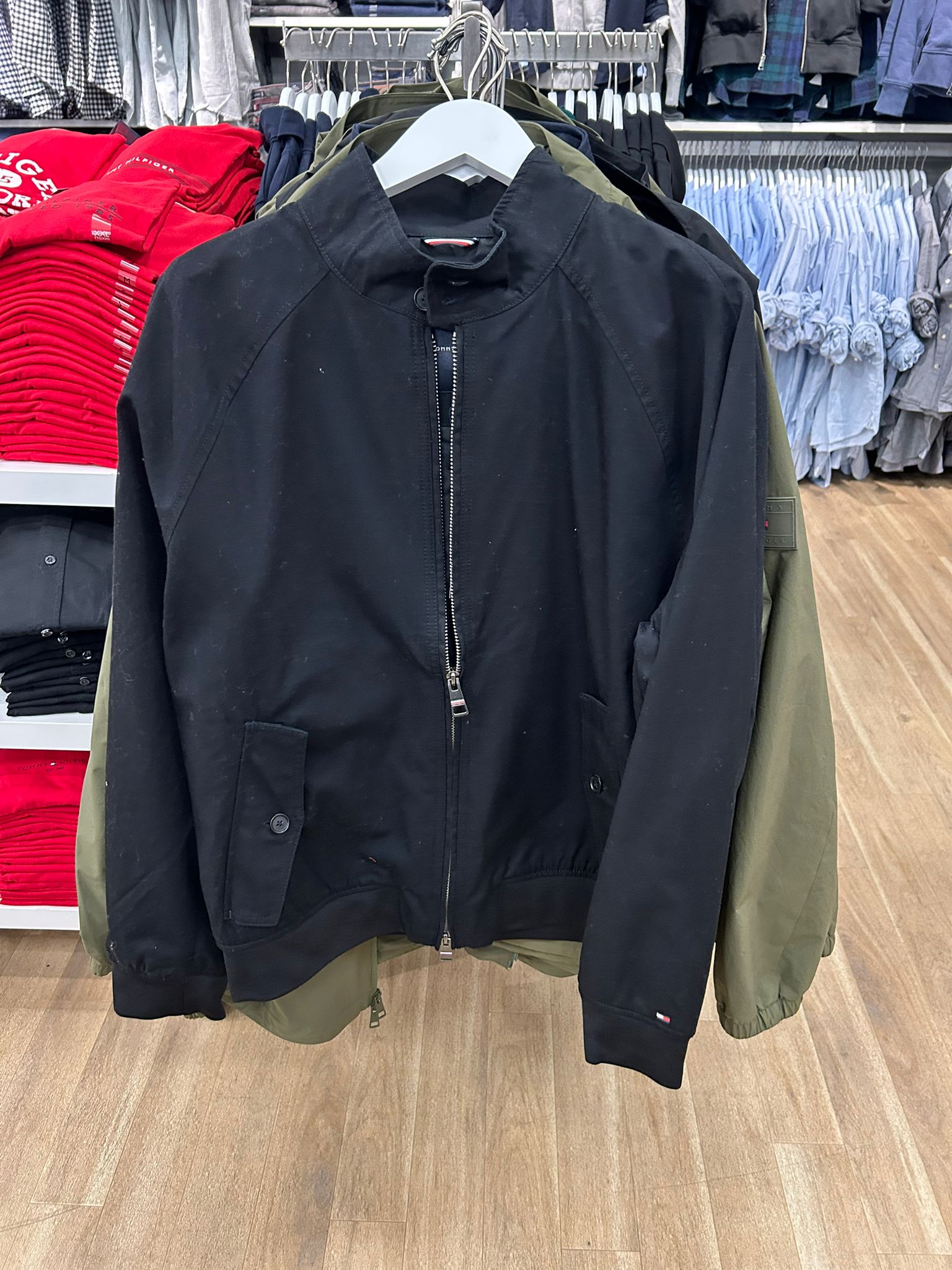 Tommy Hilfiger MENS' High-neck cotton-blend jacket