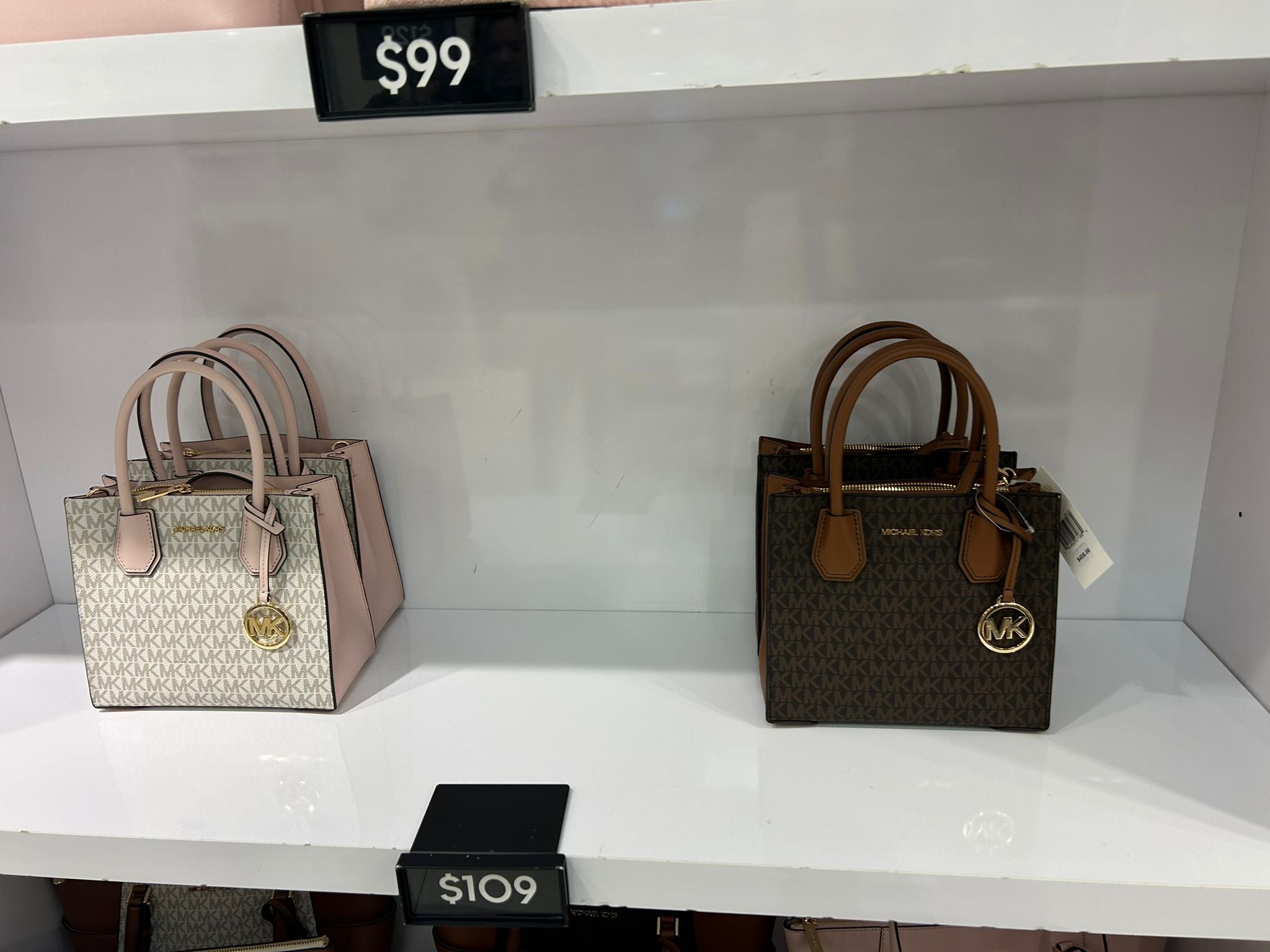 Women's Michael Kors Mercer Medium Logo and Leather Accordion Crossbody Bag PWD BLSH MLT