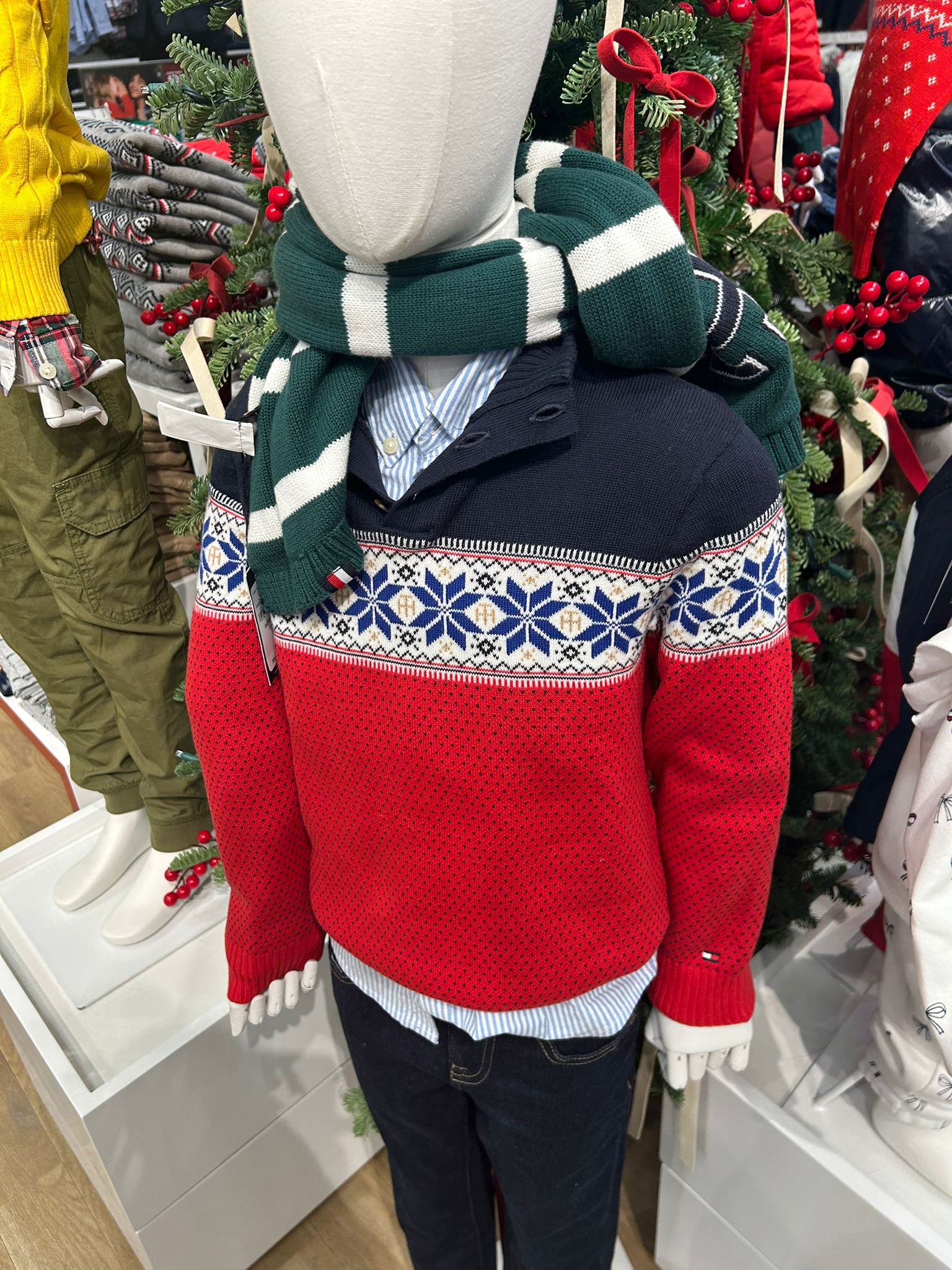 BOY Tommy Fair Isle Mockneck Sweater