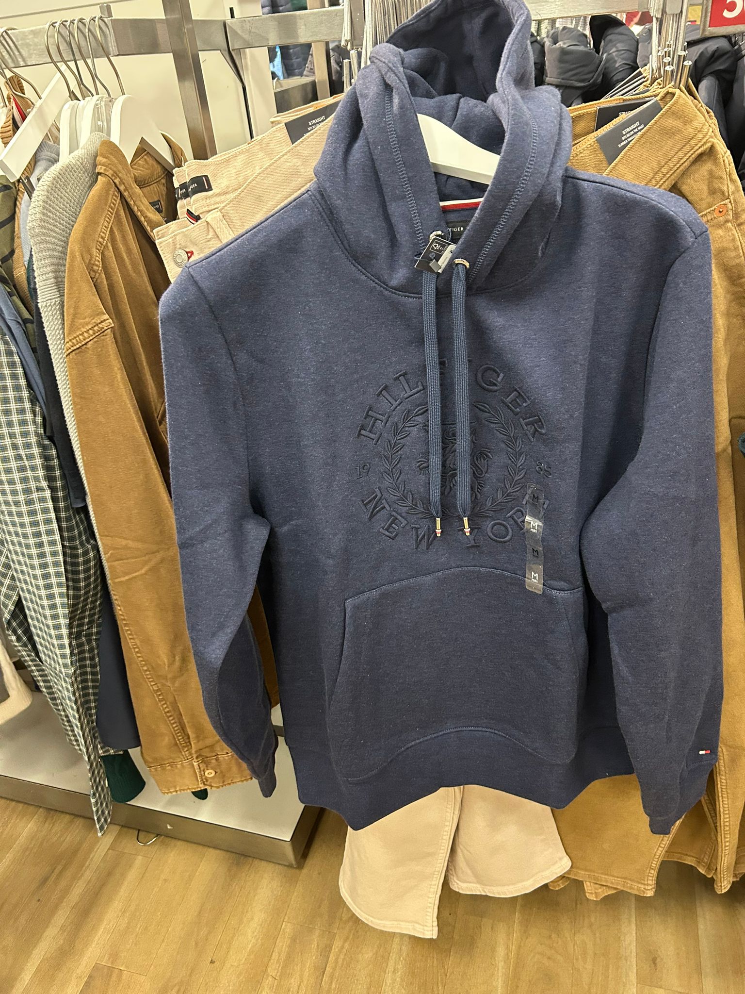 Mens' Tommy Embroidered Heritage Logo Hoodie