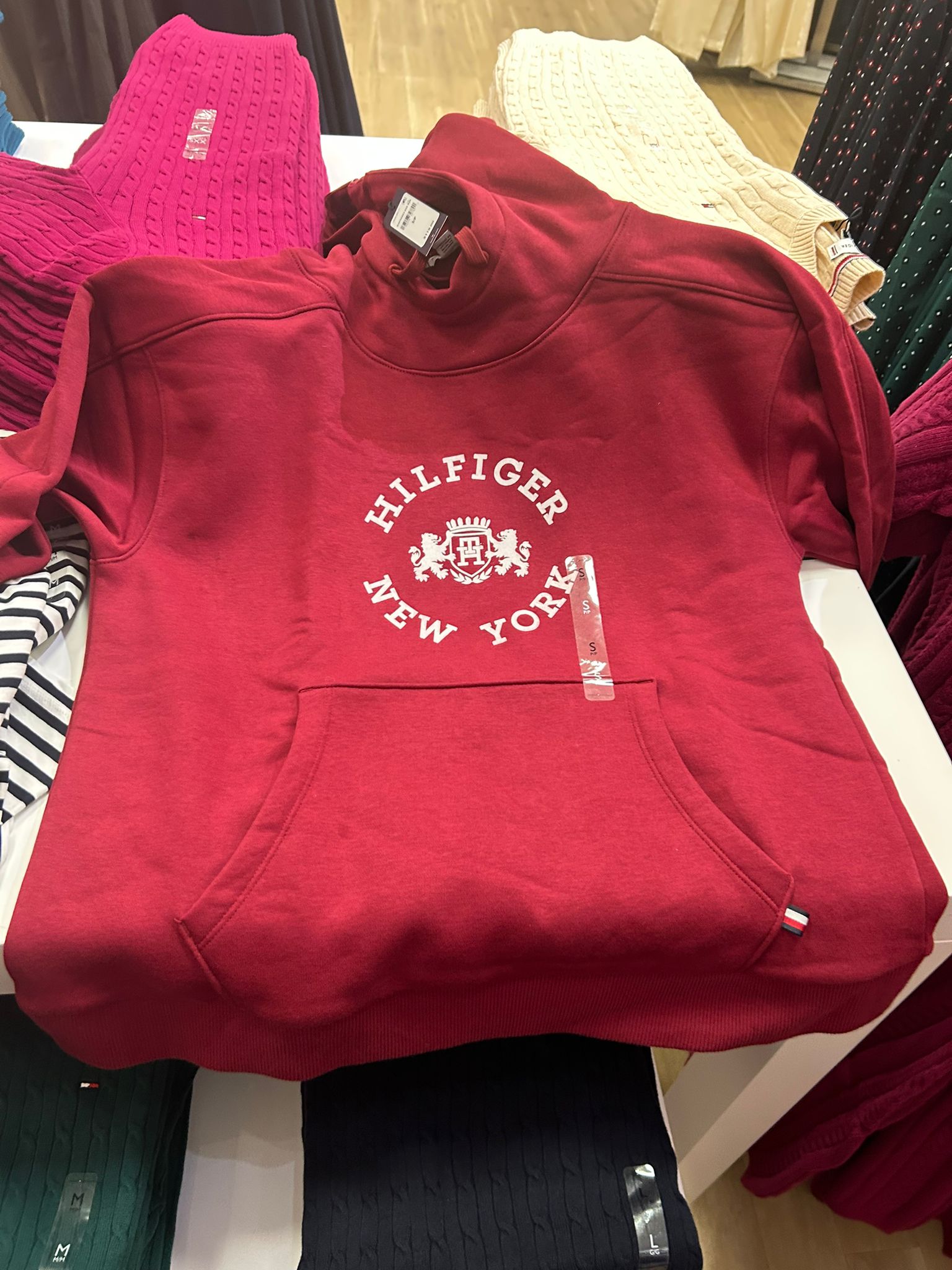 Womens' Tommy Hilfiger Circle Logo Fleece Hoodie