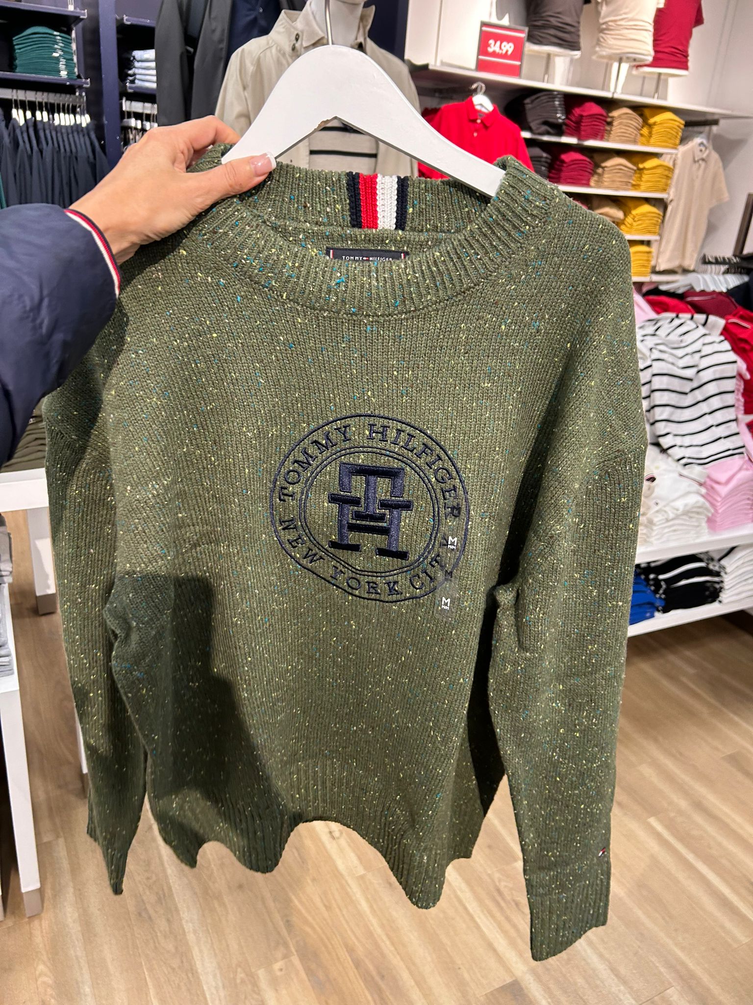 MENS' Tommy Hilfiger Sweater with label embroidery