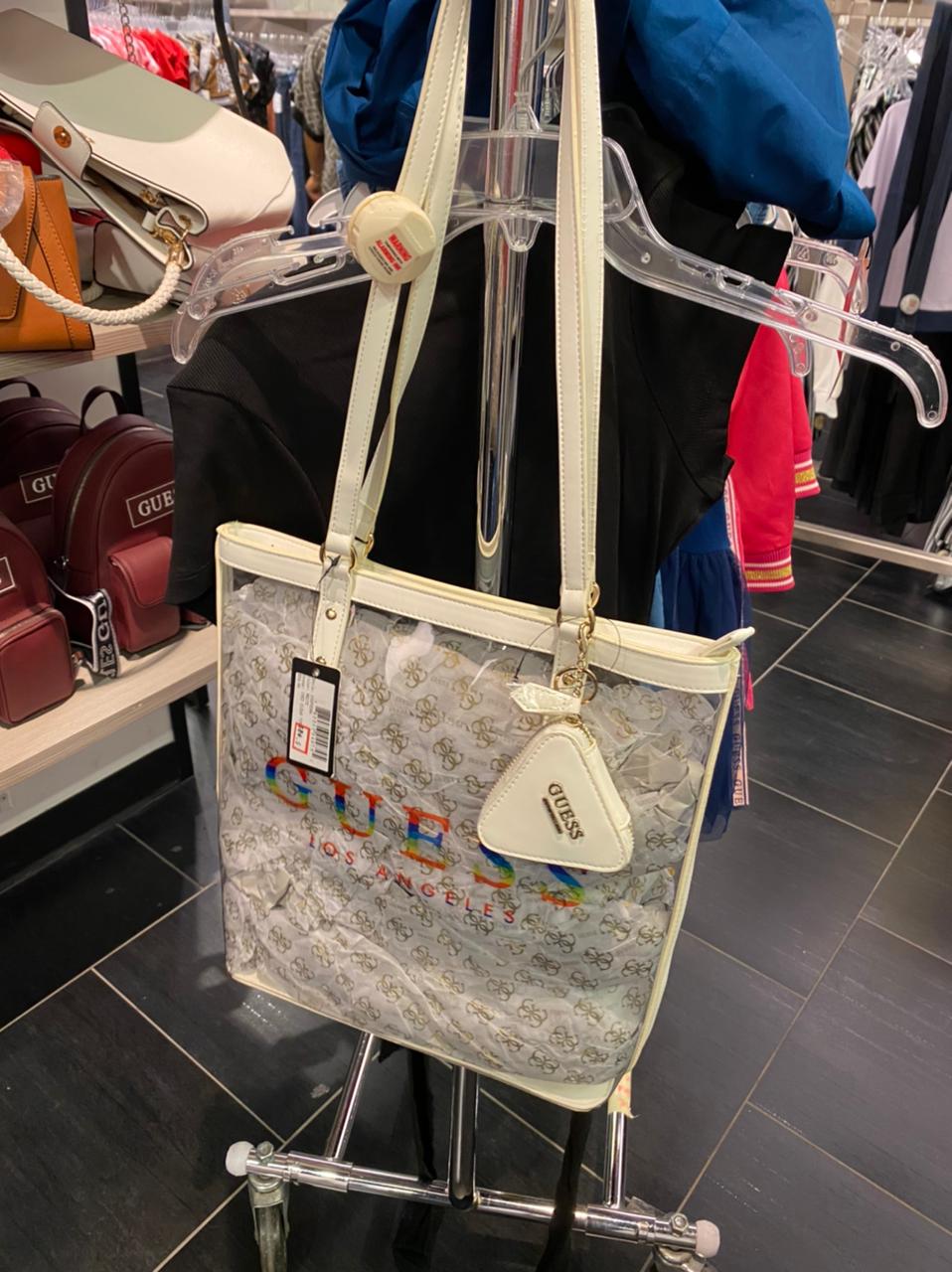 WOMEN GUESS Clear clearance guess bag