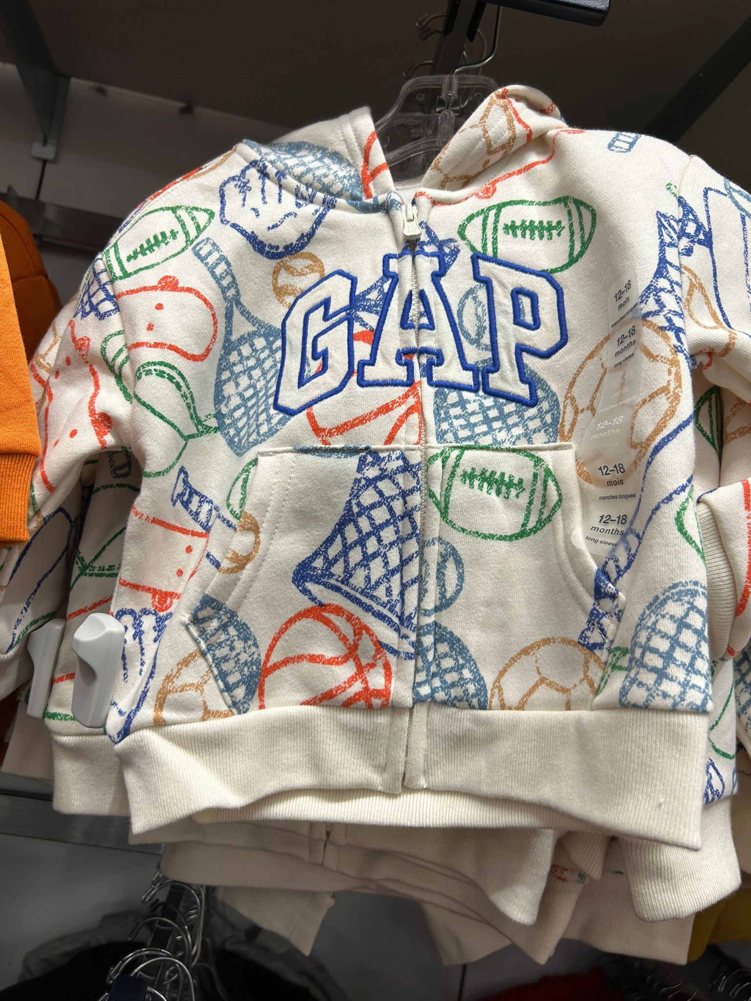 BabyBOY Relaxed Logo Zip Hoodie Flurry Beige Sports